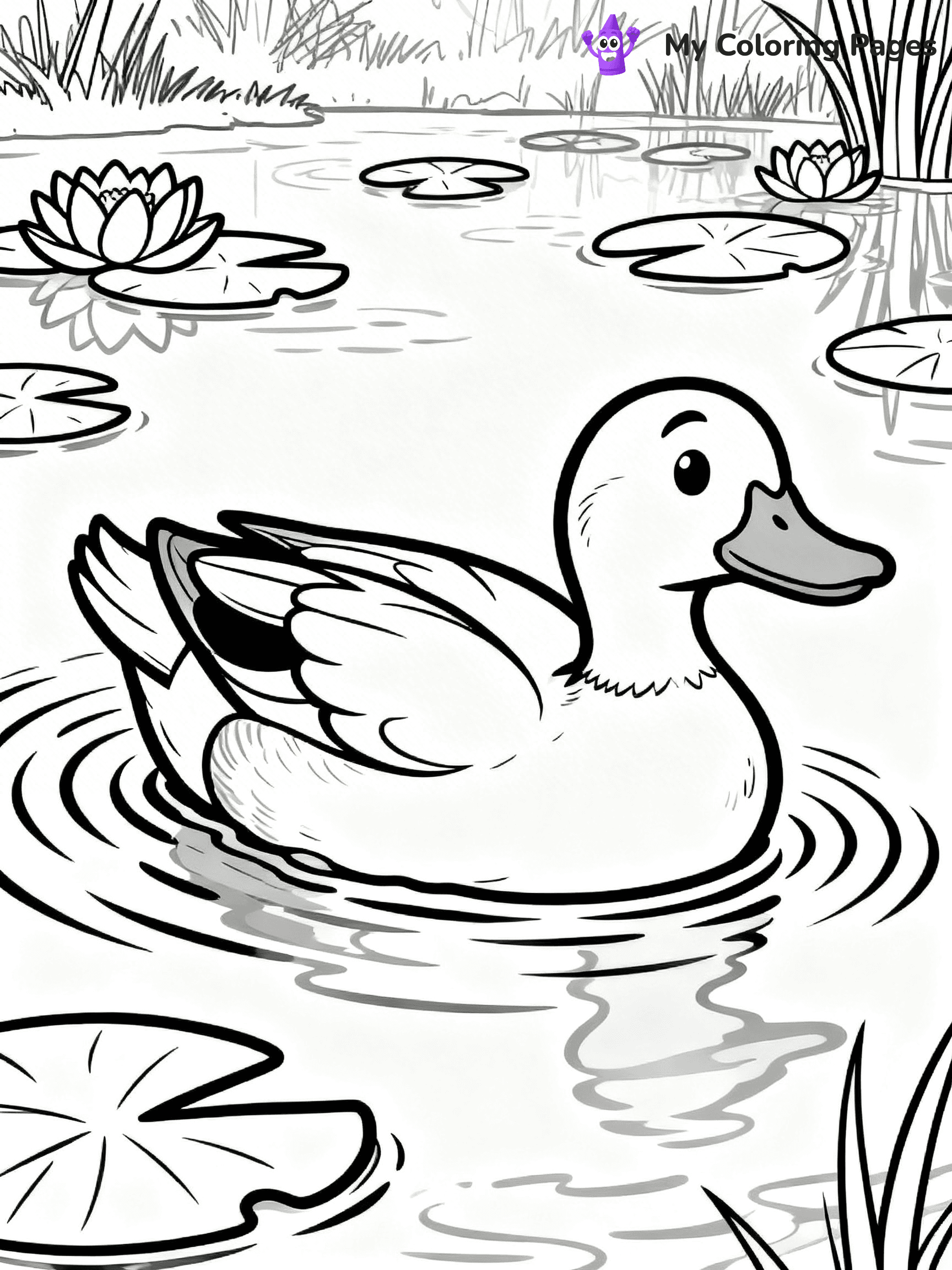 Easy Animal Coloring Pages - 11