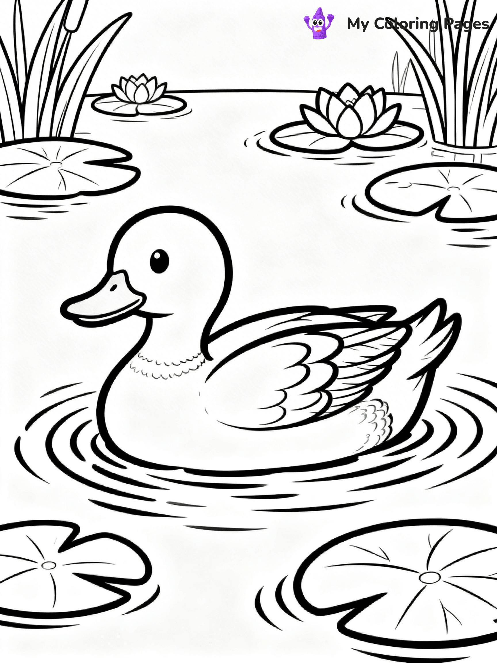 Easy Animal Coloring Pages - 10