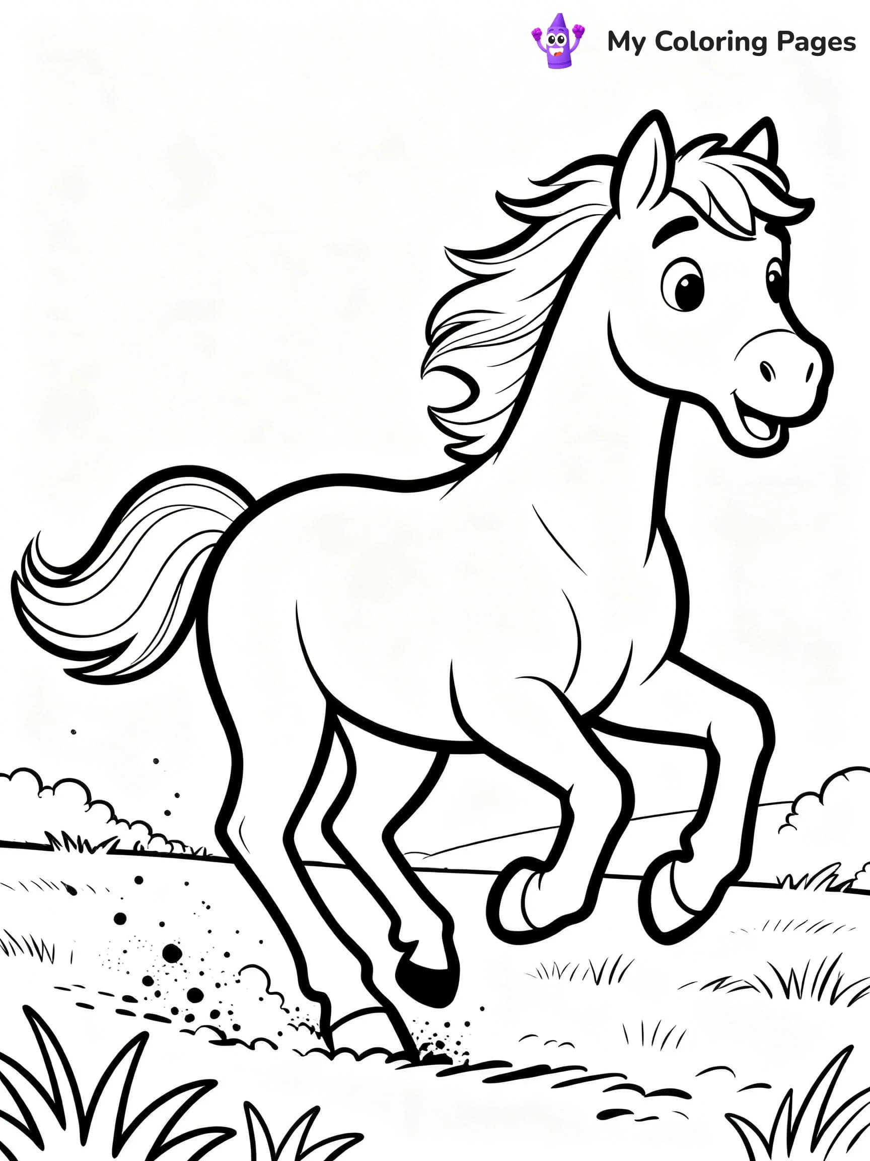 Easy Animal Coloring Pages - 1