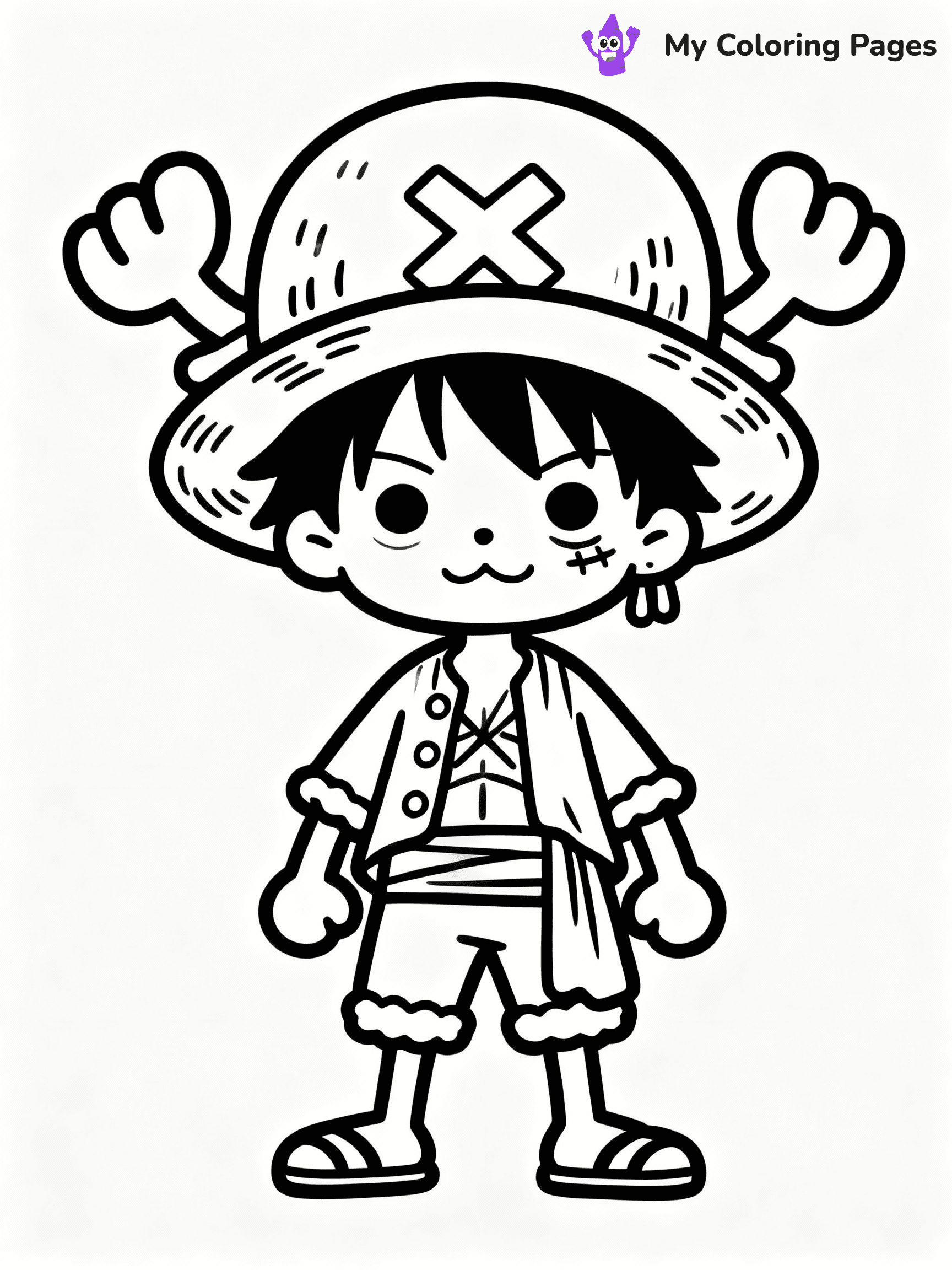 ⚠️ CRITICAL REQUIREMENT - ABSOLUTE BLACK AND WHITE ONLY ⚠️
This MUST be a BLACK AND WHITE line drawing ONLY. NO COLORS whatsoever.
- ONLY pure black lines (#000000) on pure white background (#FFFFFF)
- ABSOLUTELY NO colors, NO shading, NO gradients, NO grayscale
- If there are ANY colors in the output, the image is REJECTED
- This is a COLORING PAGE - meant to be COLORED IN by children
- The output must be UNCOLORED line art ready for coloring
⚠️ SUBJECT TO DRAW: one piece anime characters
(REMEMBER: Output must be BLACK AND WHITE line art only, NOT colored!)
# COLORING PAGE: BLACK OUTLINES ONLY - WHITE BACKGROUND MANDATORY
Create a **coloring book page** using EXACTLY two values: black lines, white space.
## NON-NEGOTIABLE BINARY RULES
- **ONLY #000000 (black) and #FFFFFF (white)** - NO other values exist
- **EVERY PIXEL = BLACK OR WHITE** - no gray/shading/antialiasing
- **WHITE BACKGROUND MANDATORY** - entire canvas stays white
- **ALL SHAPES HOLLOW** - everything is empty outlines waiting to be colored
- **FORBIDDEN:** fills, shading, gradients, patterns, textures, colors
- **NO SOLID REGIONS** - if it's not a thin line, it's wrong
## Universal Line Standards
- Black outlines ONLY - thin, uniform weight
- Every shape completely empty inside
- Closed contours suitable for coloring
- Simple flat illustration - zero depth/3D/realism
- **Style:** Whimsical Doodle Art Alley - rounded, friendly outlines (unless specified)
## Everything = Outline Only
- Characters/animals: hollow shapes
- Objects/clothing: empty contours
- Backgrounds/scenery: line work only
- Natural elements: outlined forms
- Dark/night areas: don't exist (use outlined symbols)
- Textures/patterns: convert to simple lines
## The Test
Can a child color EVERY white space with crayons? If any area is pre-filled/shaded/gray or colored in, it FAILS. Every shape must be waiting to receive color.
**FINAL OUTPUT**: Binary coloring page. Black lines define shapes. White spaces ready for coloring. Nothing else exists. No exceptions. Print-ready.
⚠️ FINAL REMINDER: Draw the subject "one piece anime characters" as BLACK AND WHITE line art. Zero colors in output.