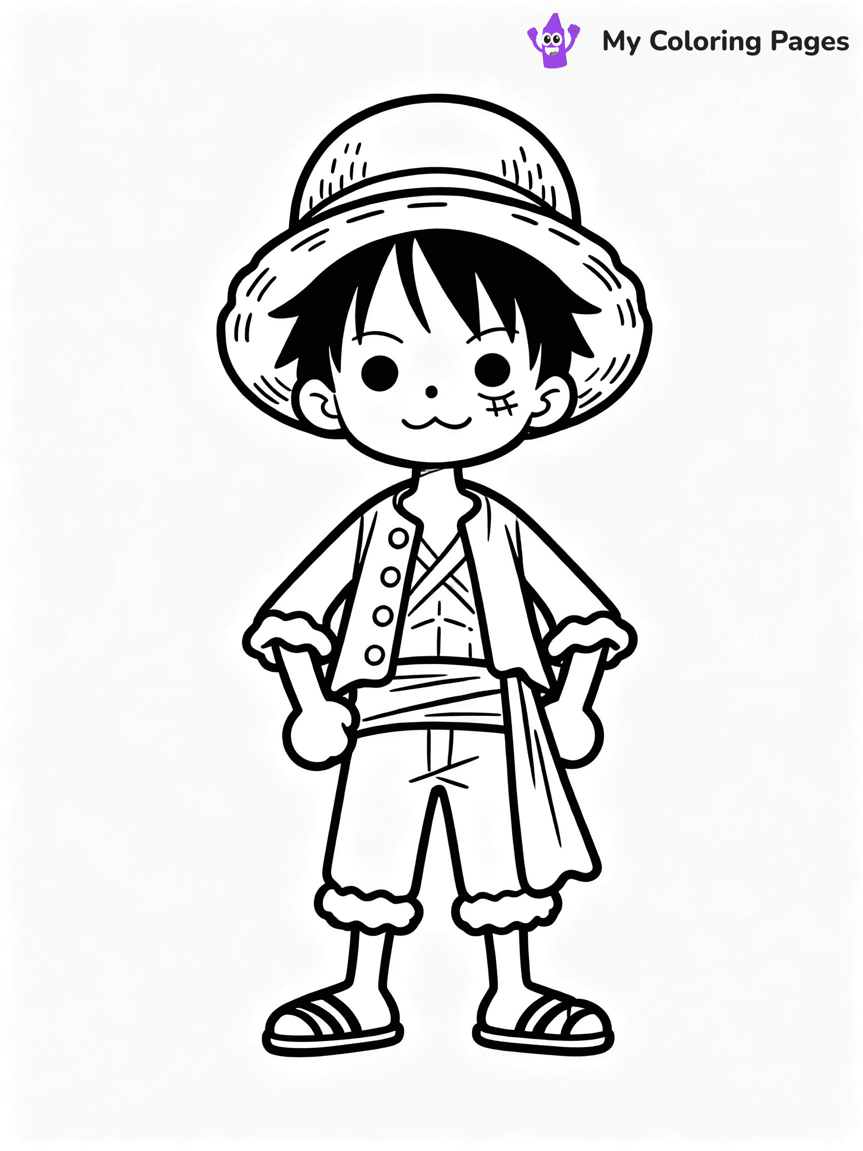 ⚠️ CRITICAL REQUIREMENT - ABSOLUTE BLACK AND WHITE ONLY ⚠️
This MUST be a BLACK AND WHITE line drawing ONLY. NO COLORS whatsoever.
- ONLY pure black lines (#000000) on pure white background (#FFFFFF)
- ABSOLUTELY NO colors, NO shading, NO gradients, NO grayscale
- If there are ANY colors in the output, the image is REJECTED
- This is a COLORING PAGE - meant to be COLORED IN by children
- The output must be UNCOLORED line art ready for coloring
⚠️ SUBJECT TO DRAW: one piece anime characters
(REMEMBER: Output must be BLACK AND WHITE line art only, NOT colored!)
# COLORING PAGE: BLACK OUTLINES ONLY - WHITE BACKGROUND MANDATORY
Create a **coloring book page** using EXACTLY two values: black lines, white space.
## NON-NEGOTIABLE BINARY RULES
- **ONLY #000000 (black) and #FFFFFF (white)** - NO other values exist
- **EVERY PIXEL = BLACK OR WHITE** - no gray/shading/antialiasing
- **WHITE BACKGROUND MANDATORY** - entire canvas stays white
- **ALL SHAPES HOLLOW** - everything is empty outlines waiting to be colored
- **FORBIDDEN:** fills, shading, gradients, patterns, textures, colors
- **NO SOLID REGIONS** - if it's not a thin line, it's wrong
## Universal Line Standards
- Black outlines ONLY - thin, uniform weight
- Every shape completely empty inside
- Closed contours suitable for coloring
- Simple flat illustration - zero depth/3D/realism
- **Style:** Whimsical Doodle Art Alley - rounded, friendly outlines (unless specified)
## Everything = Outline Only
- Characters/animals: hollow shapes
- Objects/clothing: empty contours
- Backgrounds/scenery: line work only
- Natural elements: outlined forms
- Dark/night areas: don't exist (use outlined symbols)
- Textures/patterns: convert to simple lines
## The Test
Can a child color EVERY white space with crayons? If any area is pre-filled/shaded/gray or colored in, it FAILS. Every shape must be waiting to receive color.
**FINAL OUTPUT**: Binary coloring page. Black lines define shapes. White spaces ready for coloring. Nothing else exists. No exceptions. Print-ready.
⚠️ FINAL REMINDER: Draw the subject "one piece anime characters" as BLACK AND WHITE line art. Zero colors in output.