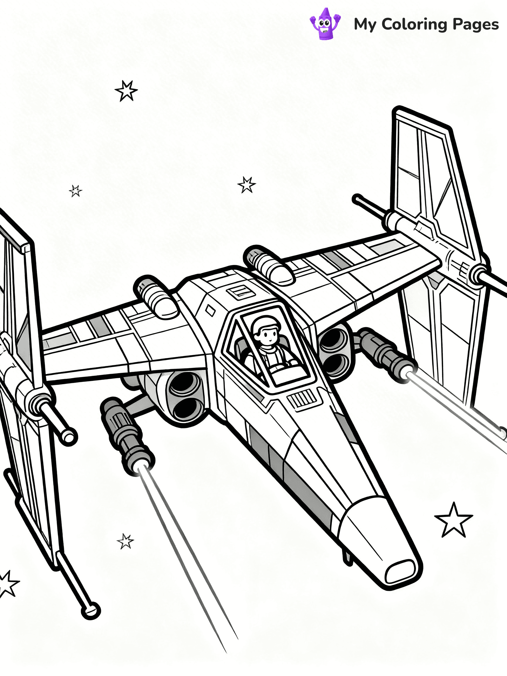 Star Wars Ship Coloring Pages - 17