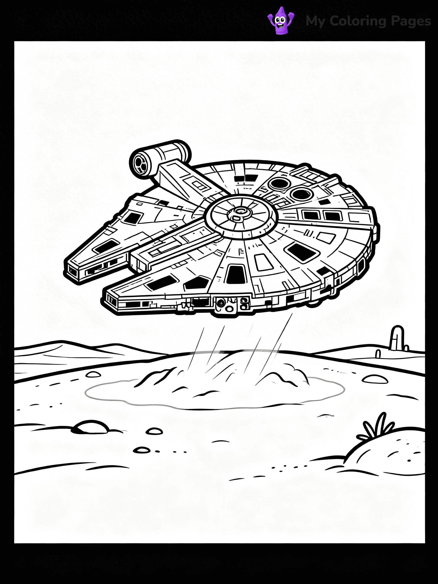 Star Wars Ship Coloring Pages - 12