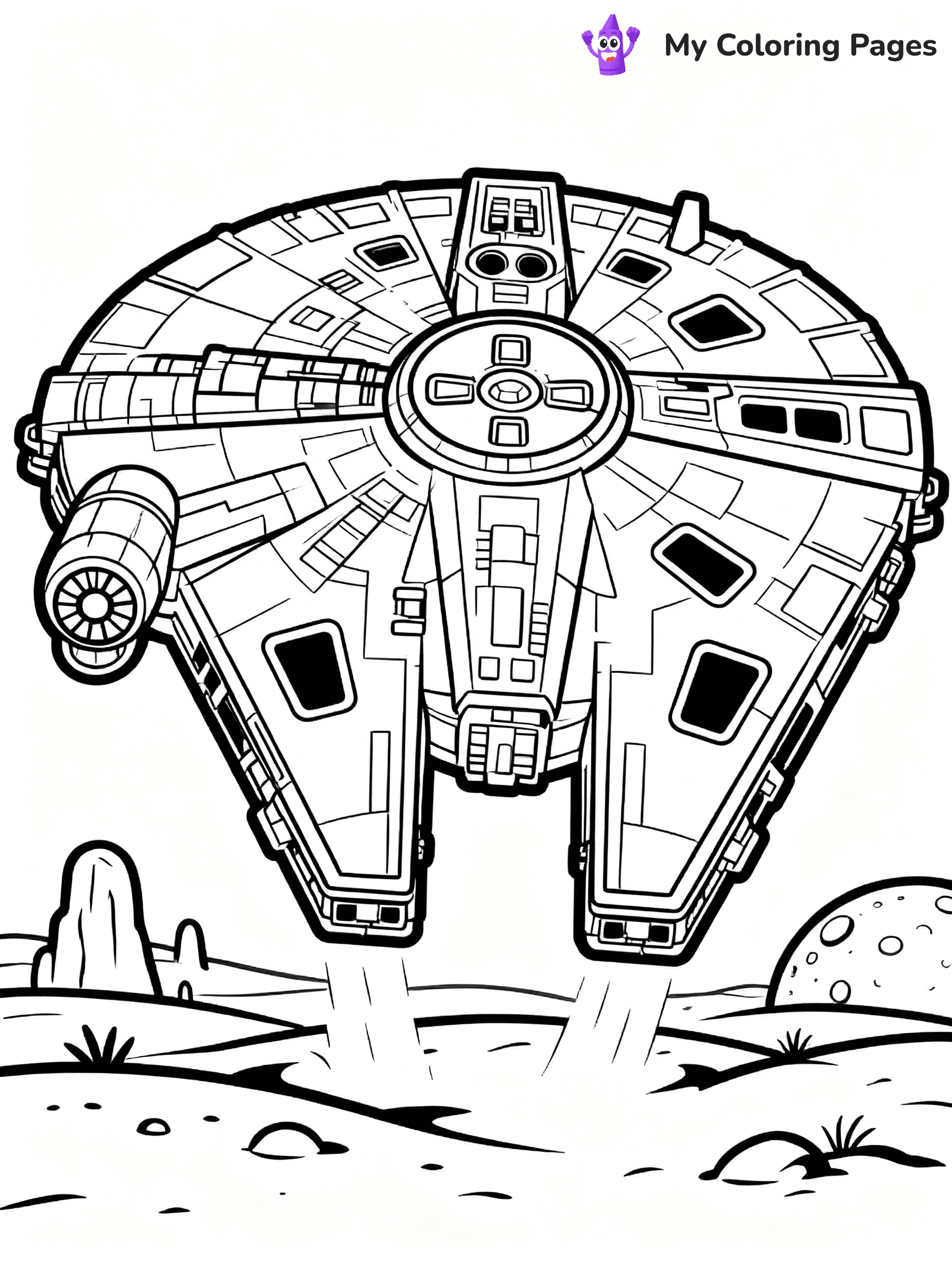 Star Wars Ship Coloring Pages - 11
