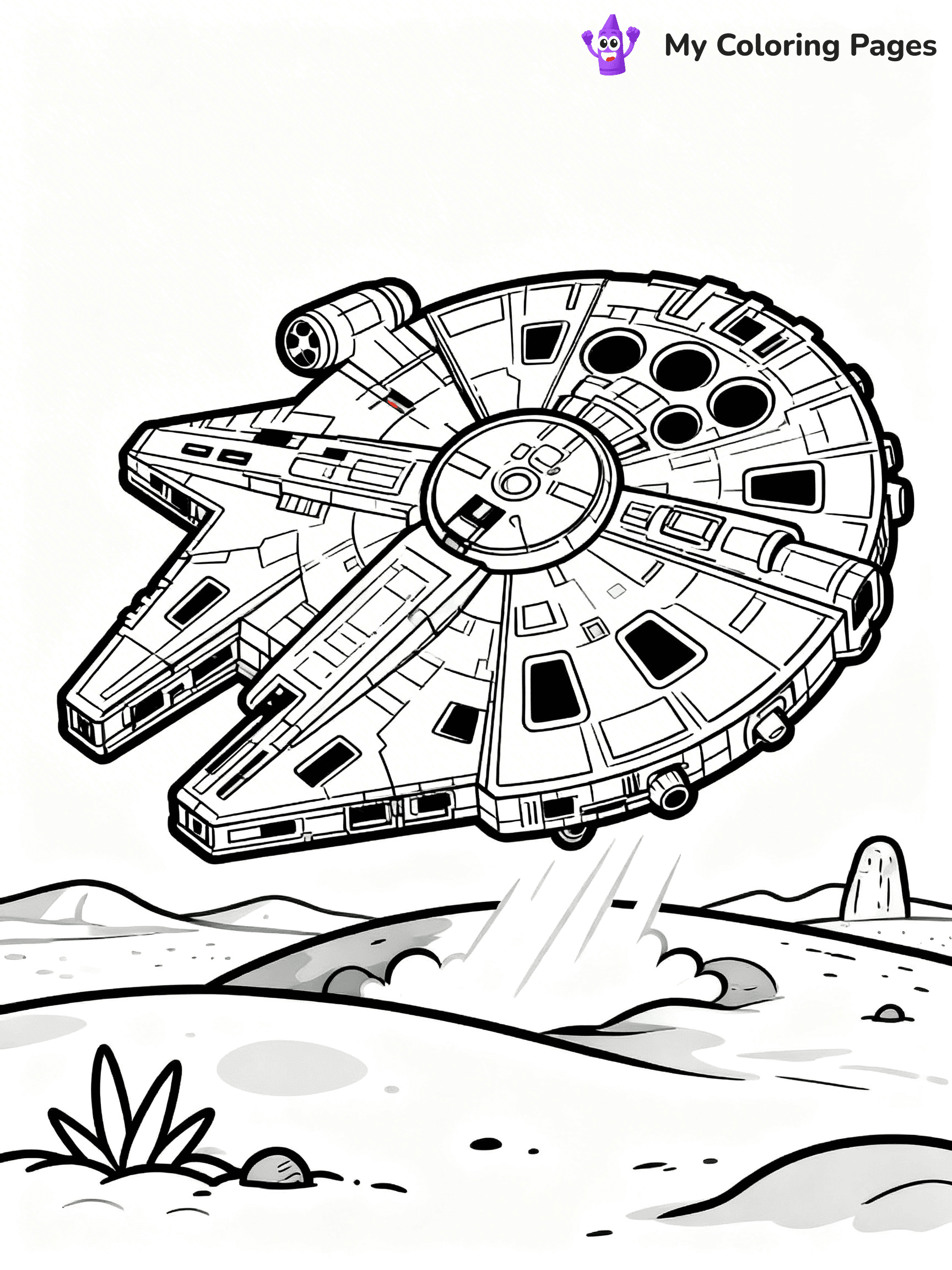 Star Wars Ship Coloring Pages - 7