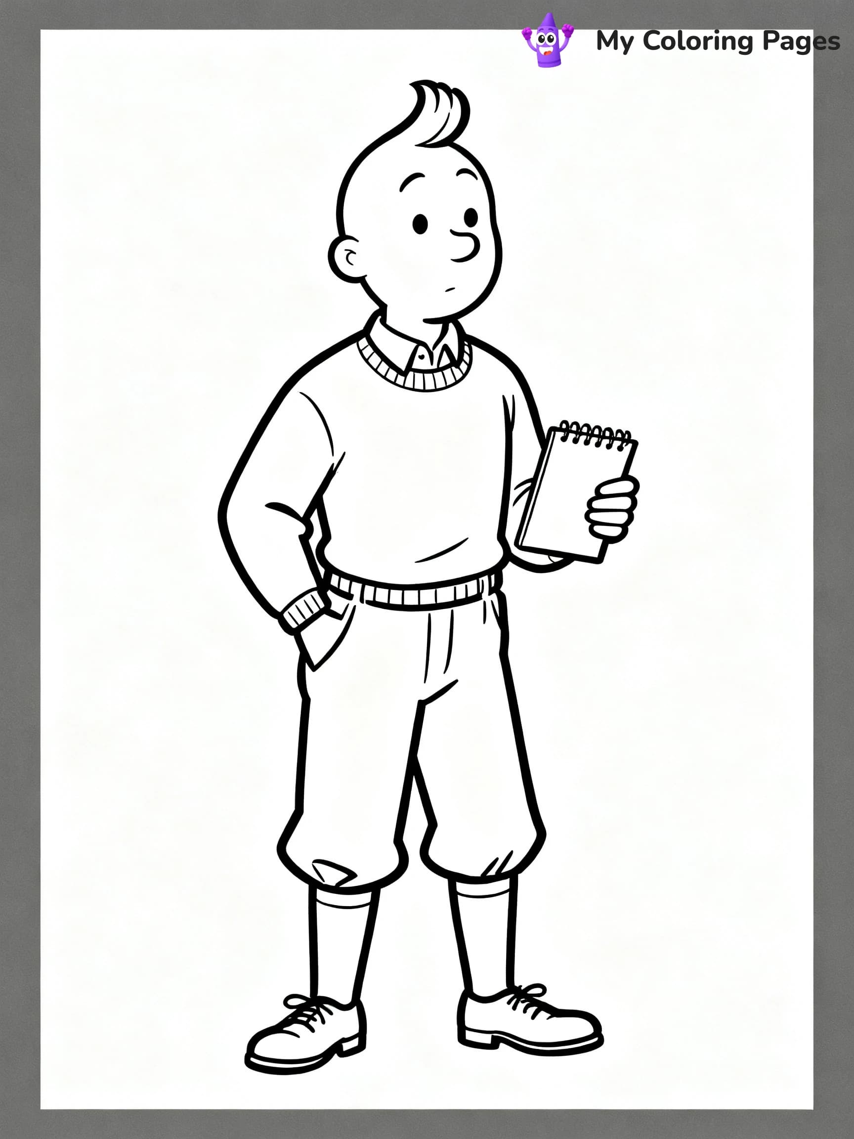 Tintin Coloring Pages - 6