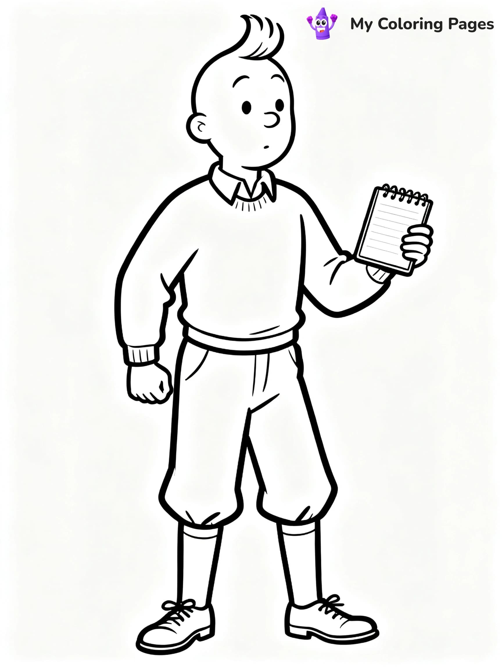 Tintin Coloring Pages - 3