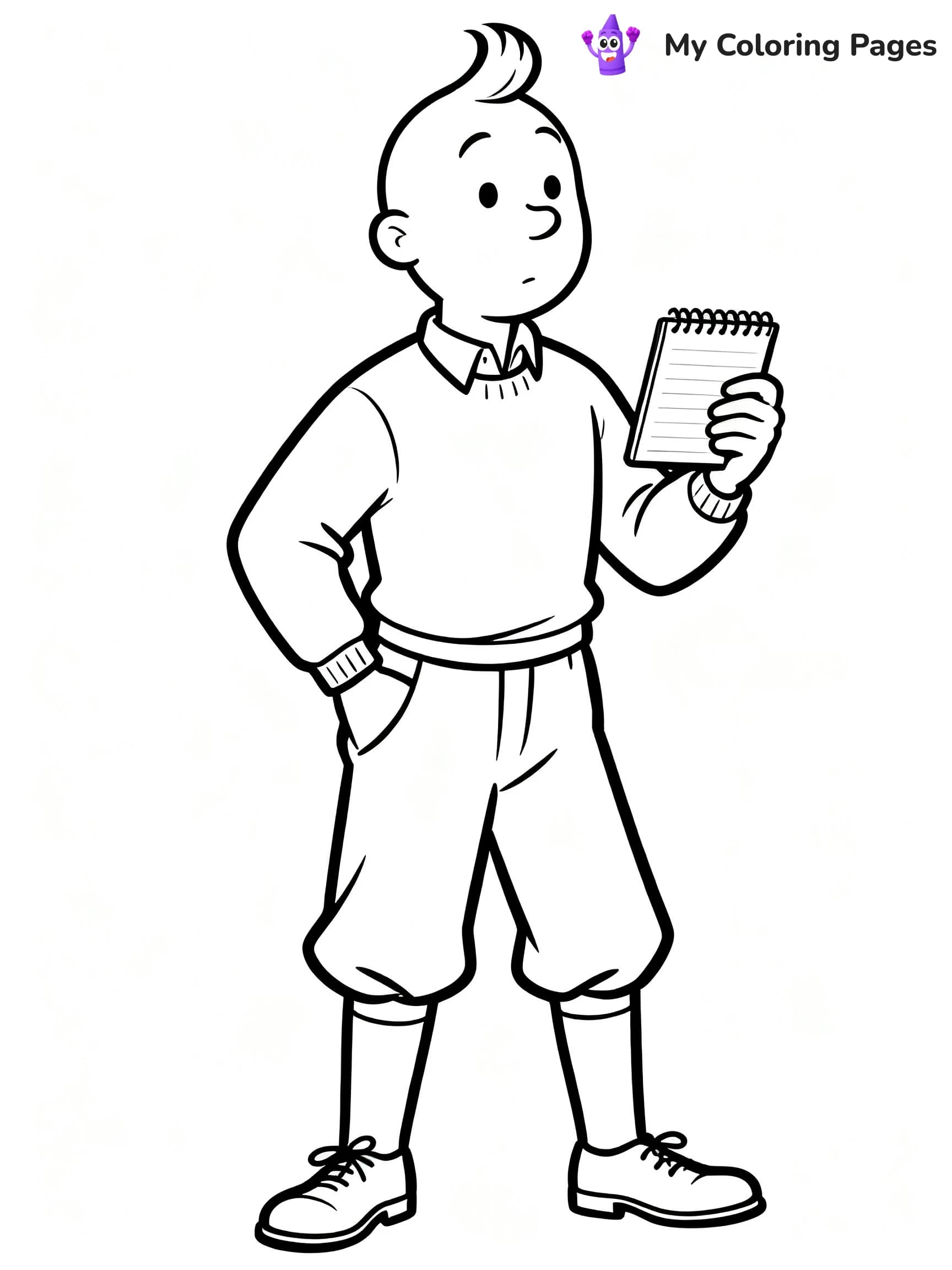 Tintin Coloring Pages - 2