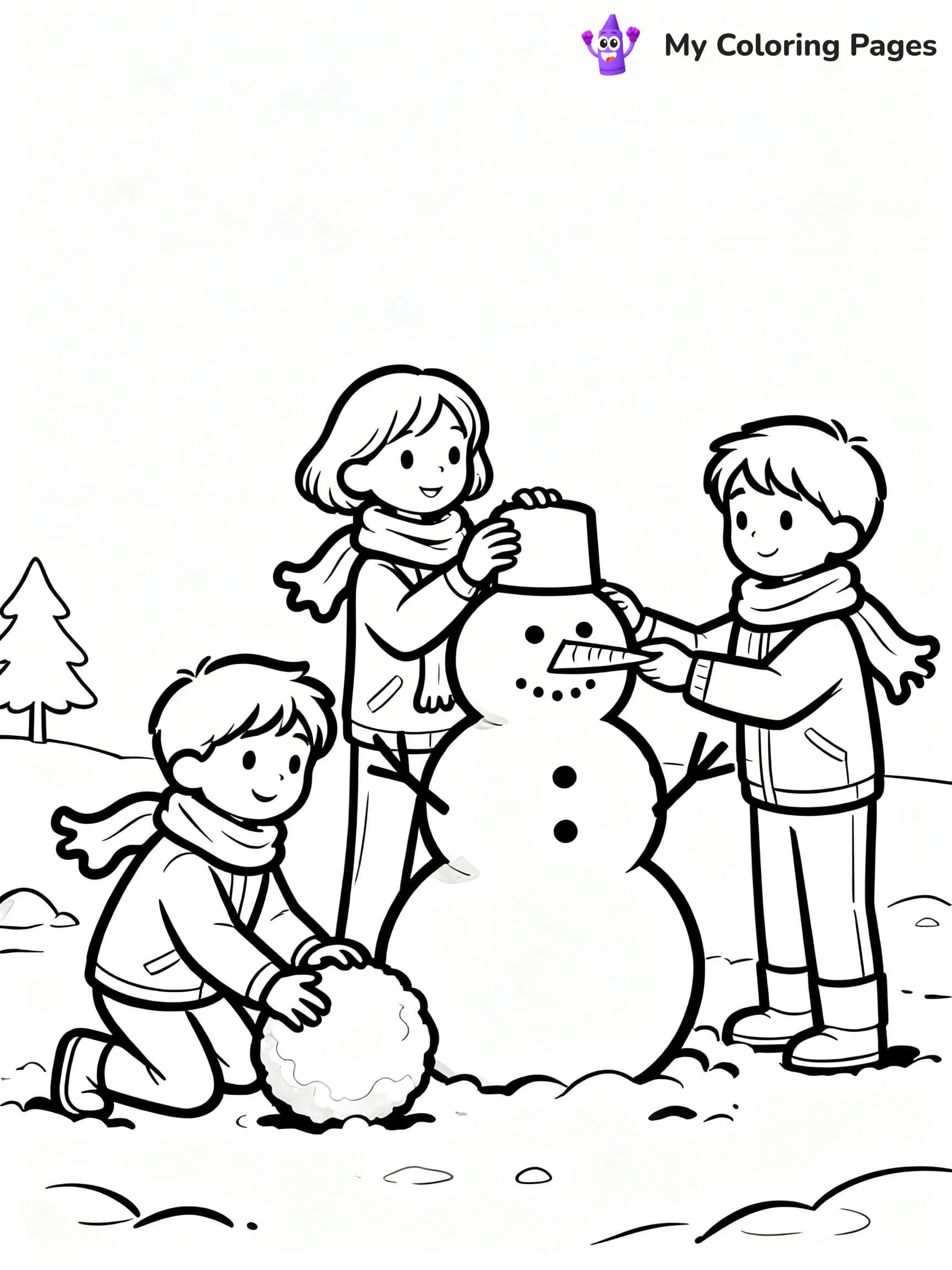 Jingle Bells Coloring Pages - 1