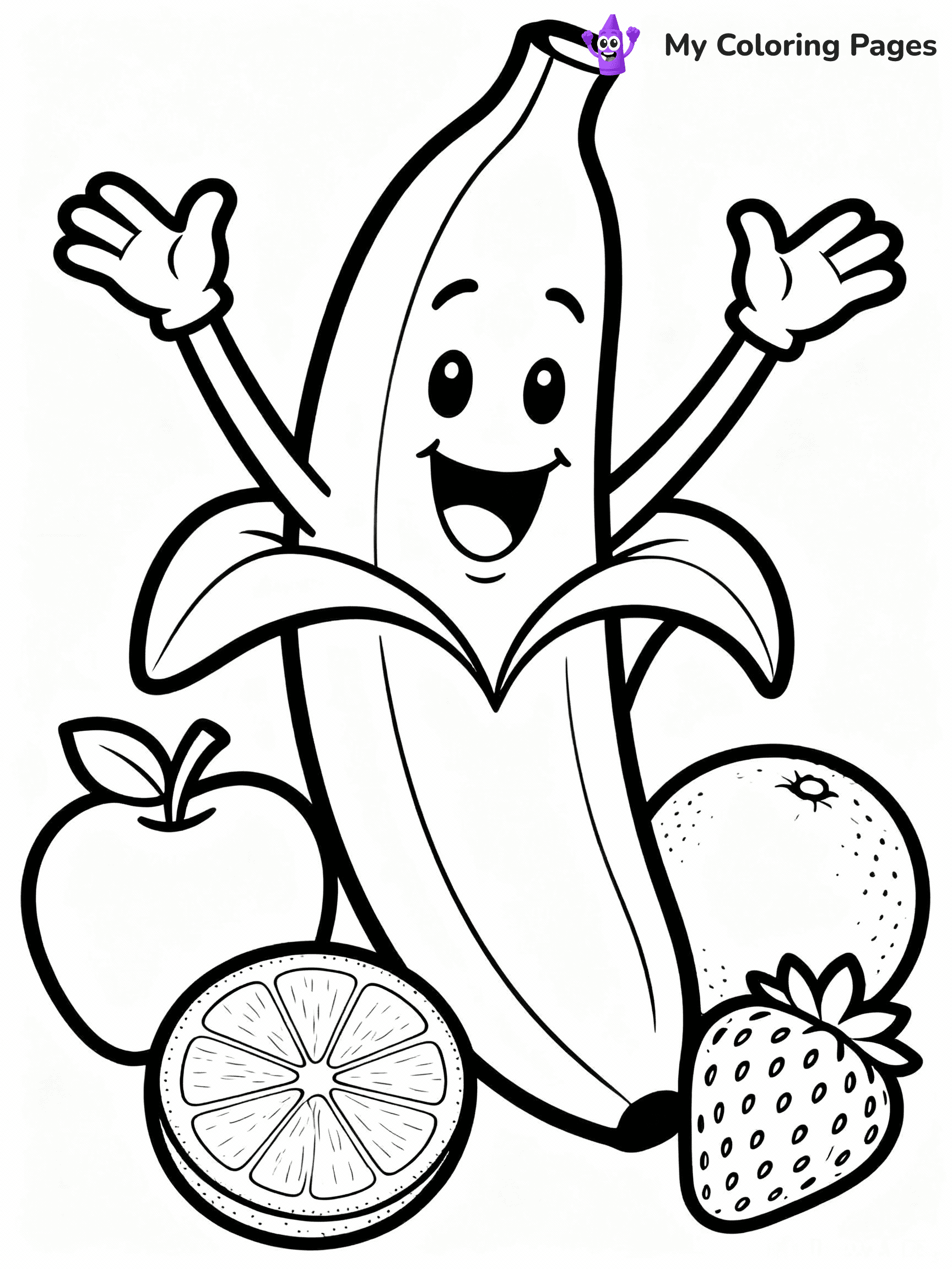 Banana Coloring Pages - 13