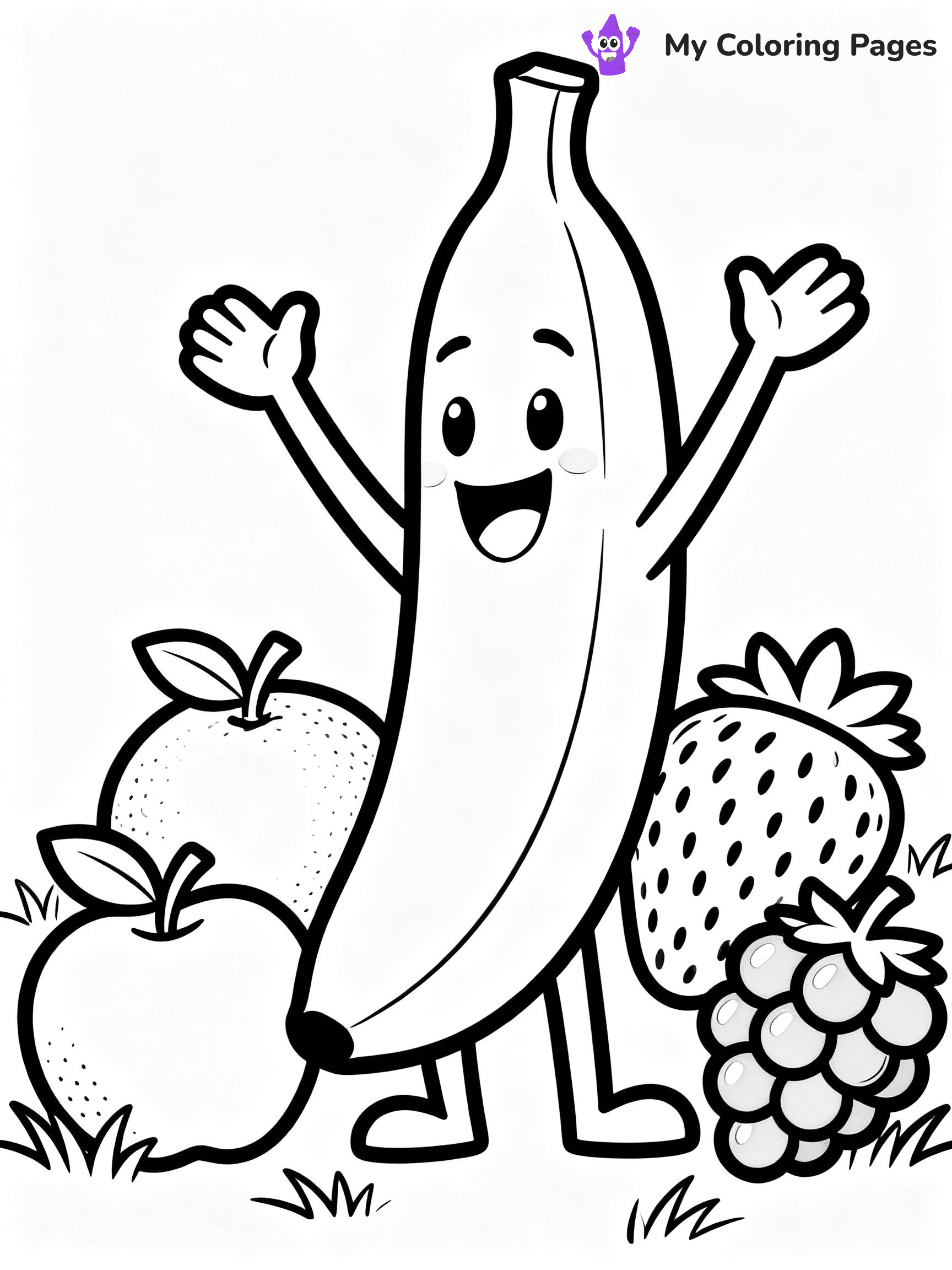 Banana Coloring Pages - 12