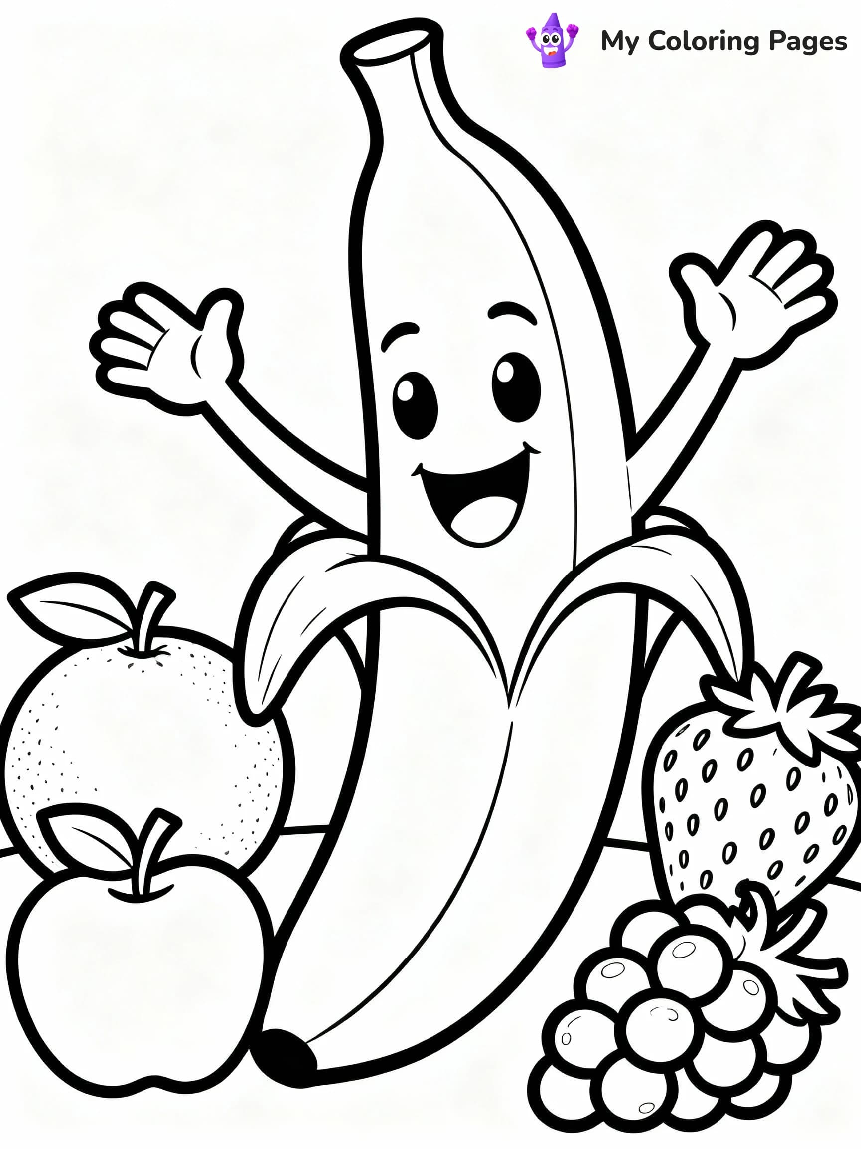 Banana Coloring Pages - 11