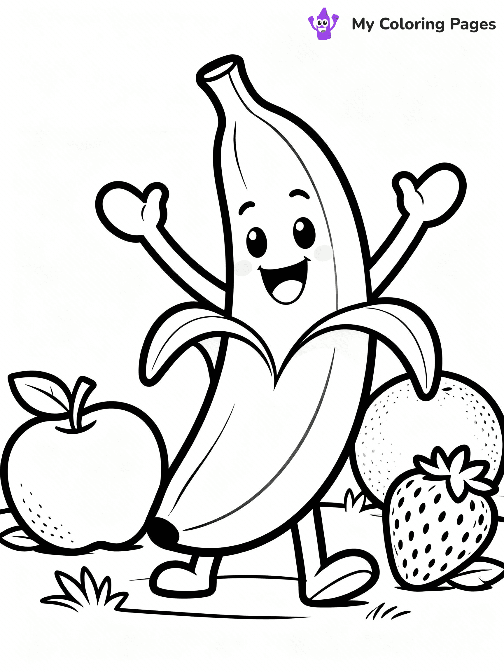 Banana Coloring Pages - 9