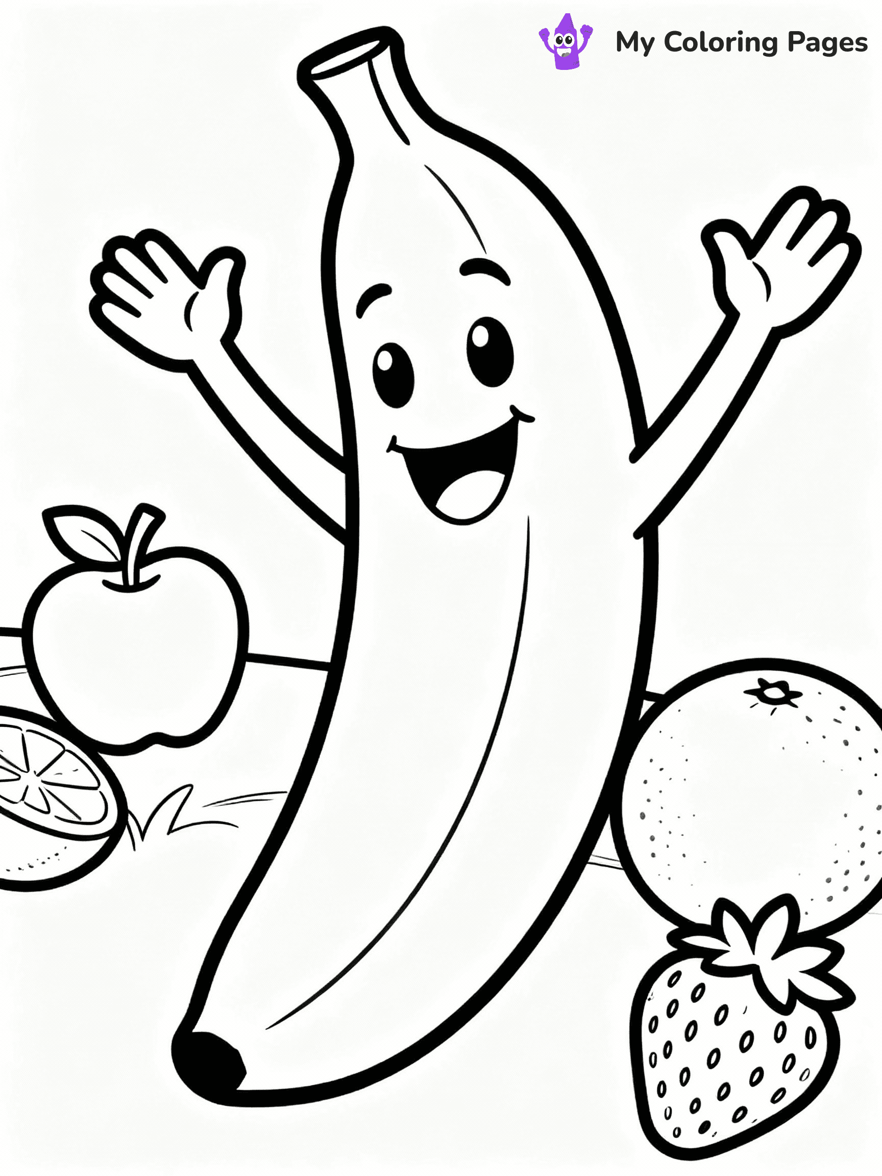 Banana Coloring Pages - 8