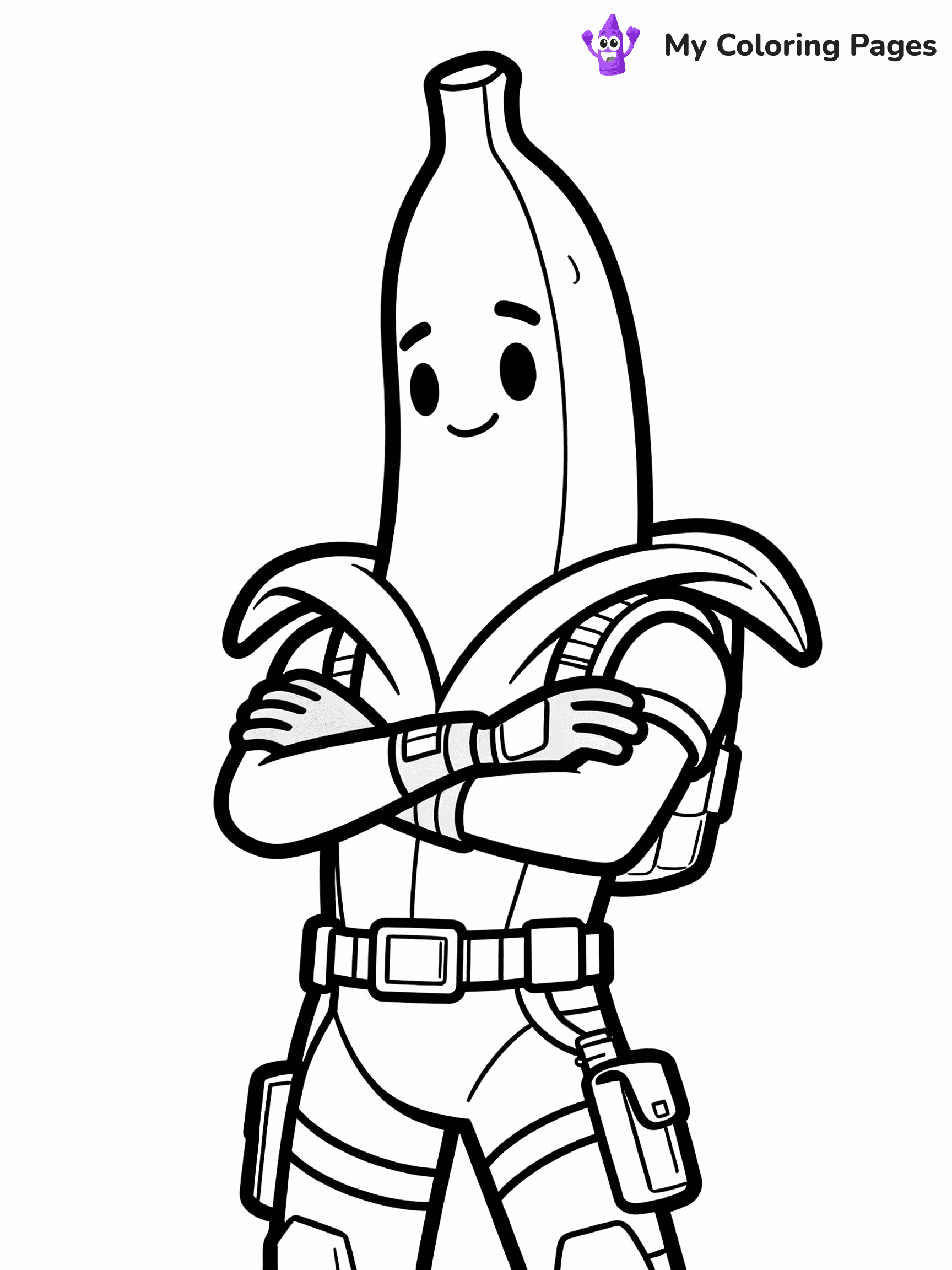 Banana Coloring Pages - 4