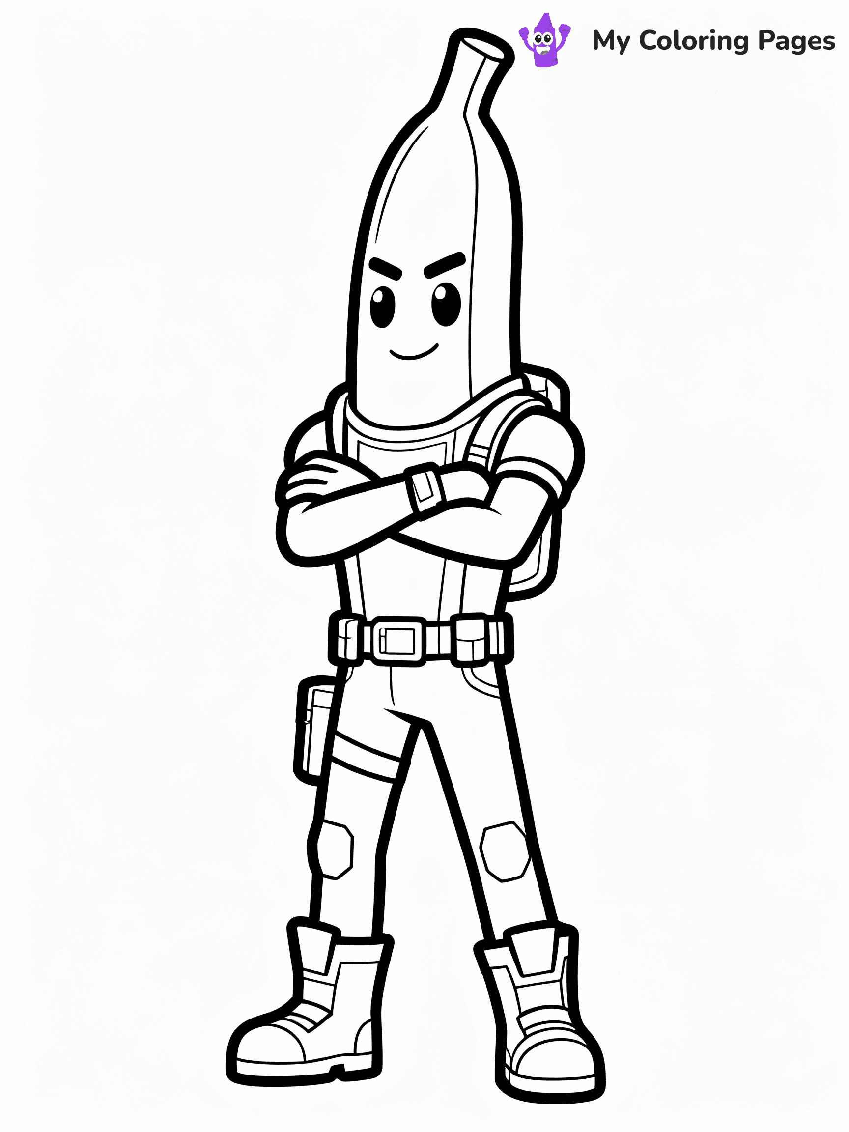 Banana Coloring Pages - 3