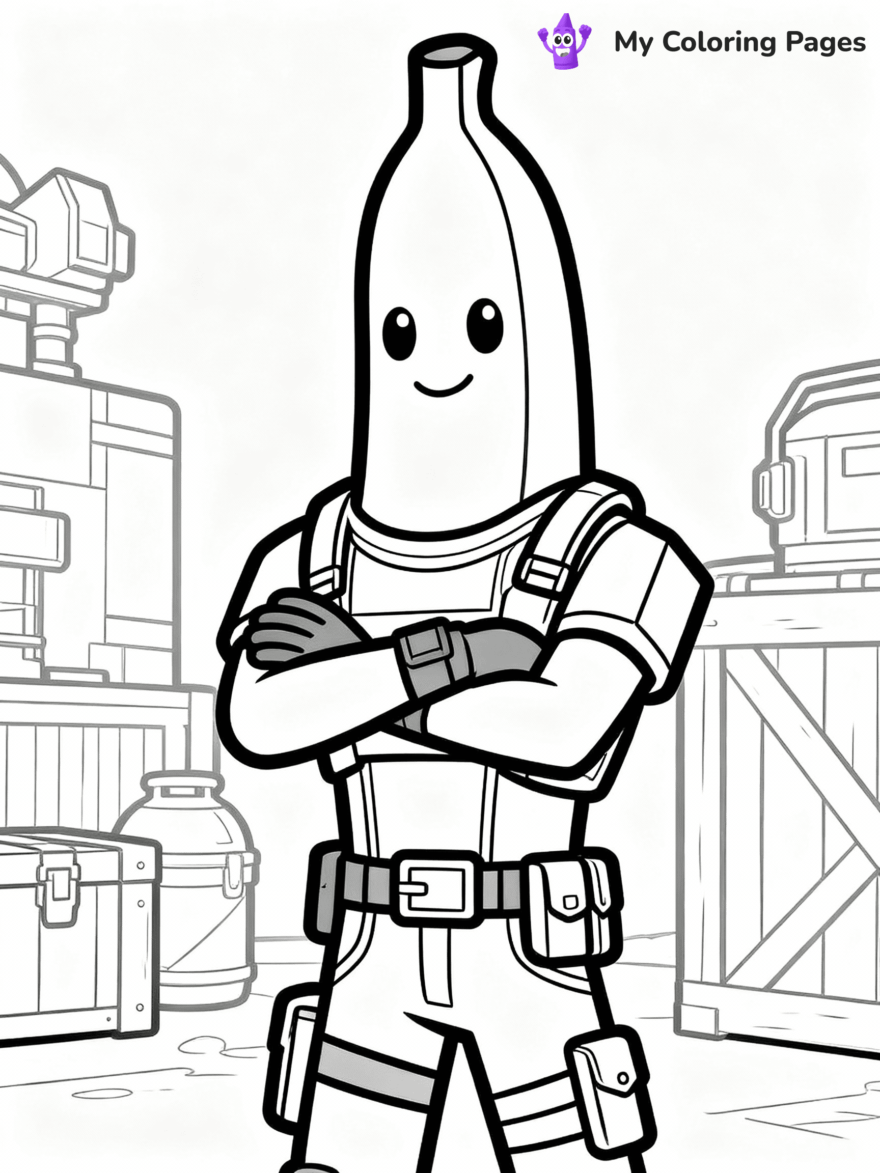 Banana Coloring Pages - 2
