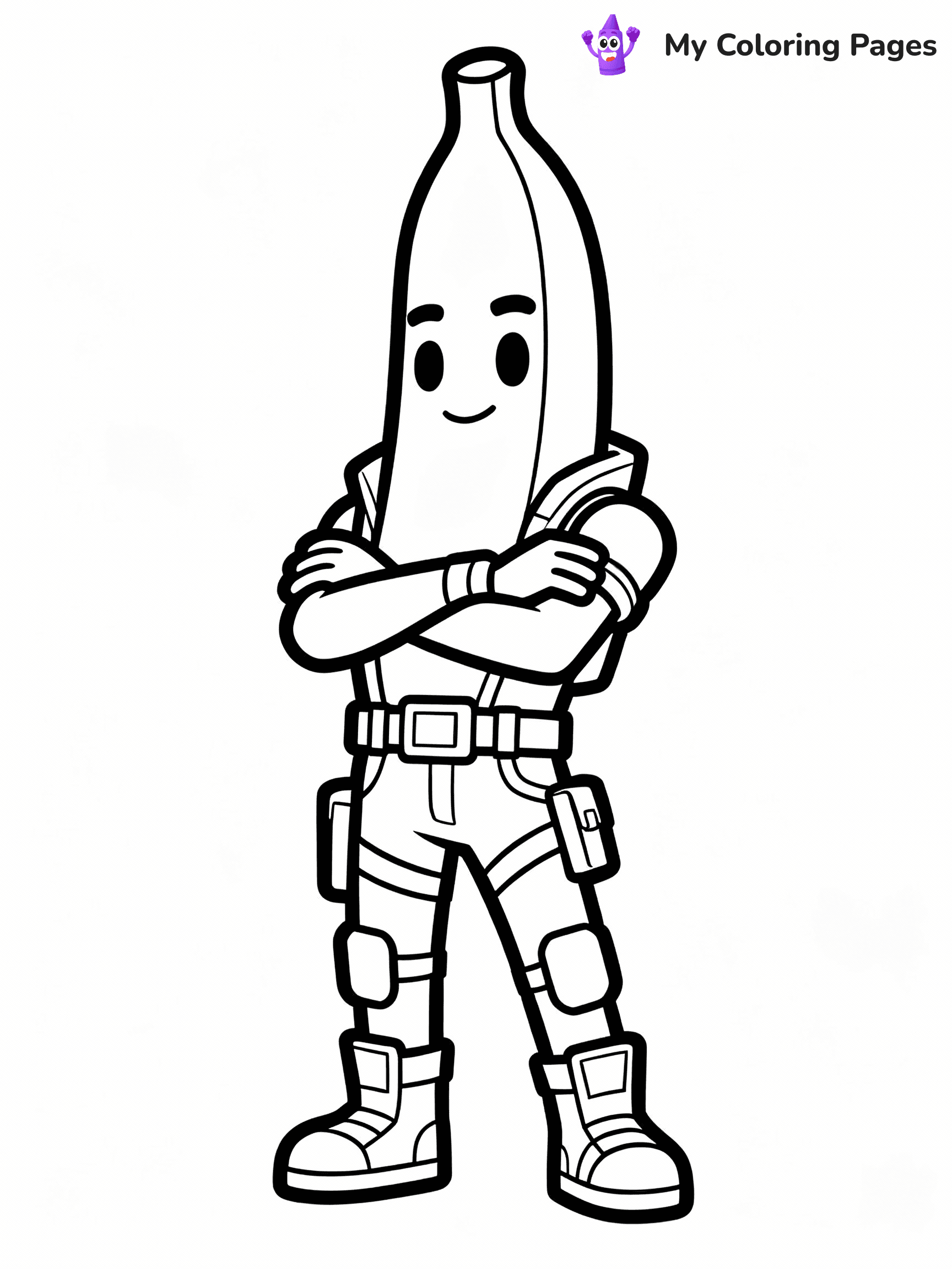 Banana Coloring Pages - 1