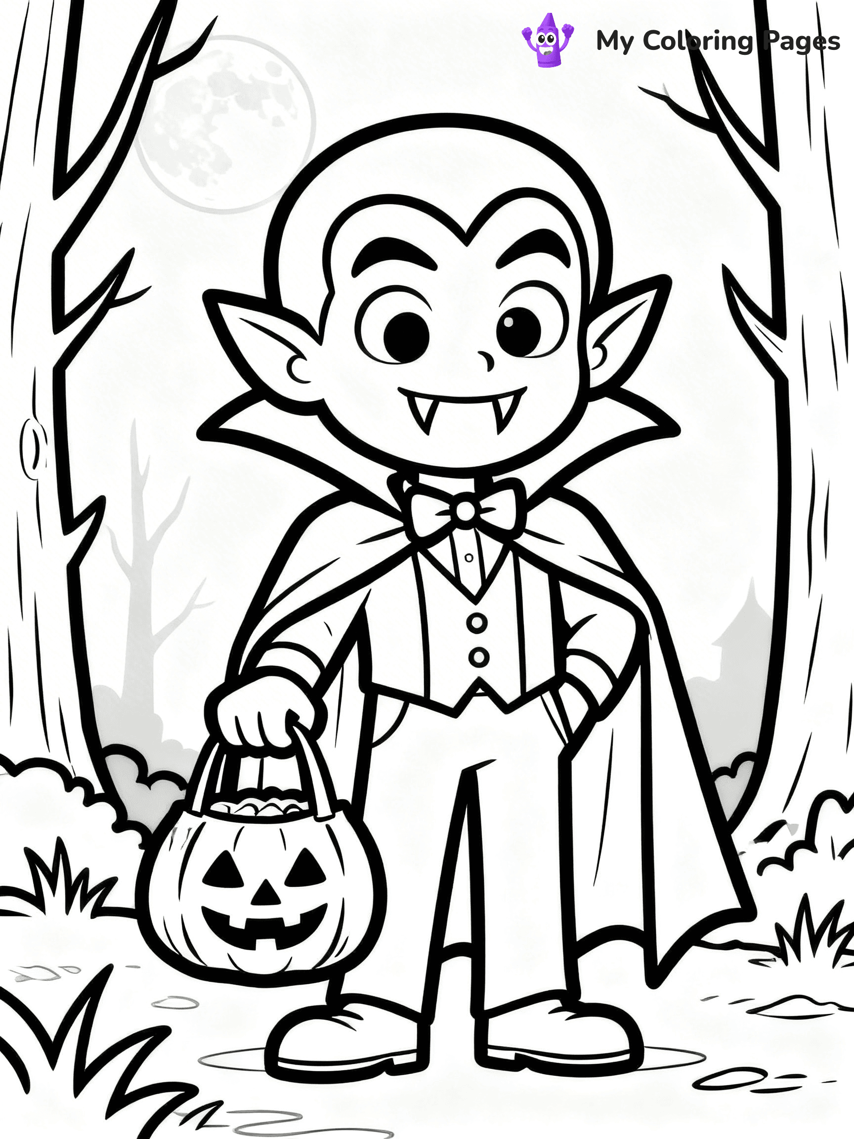 Halloween Kids Coloring Pages - 58