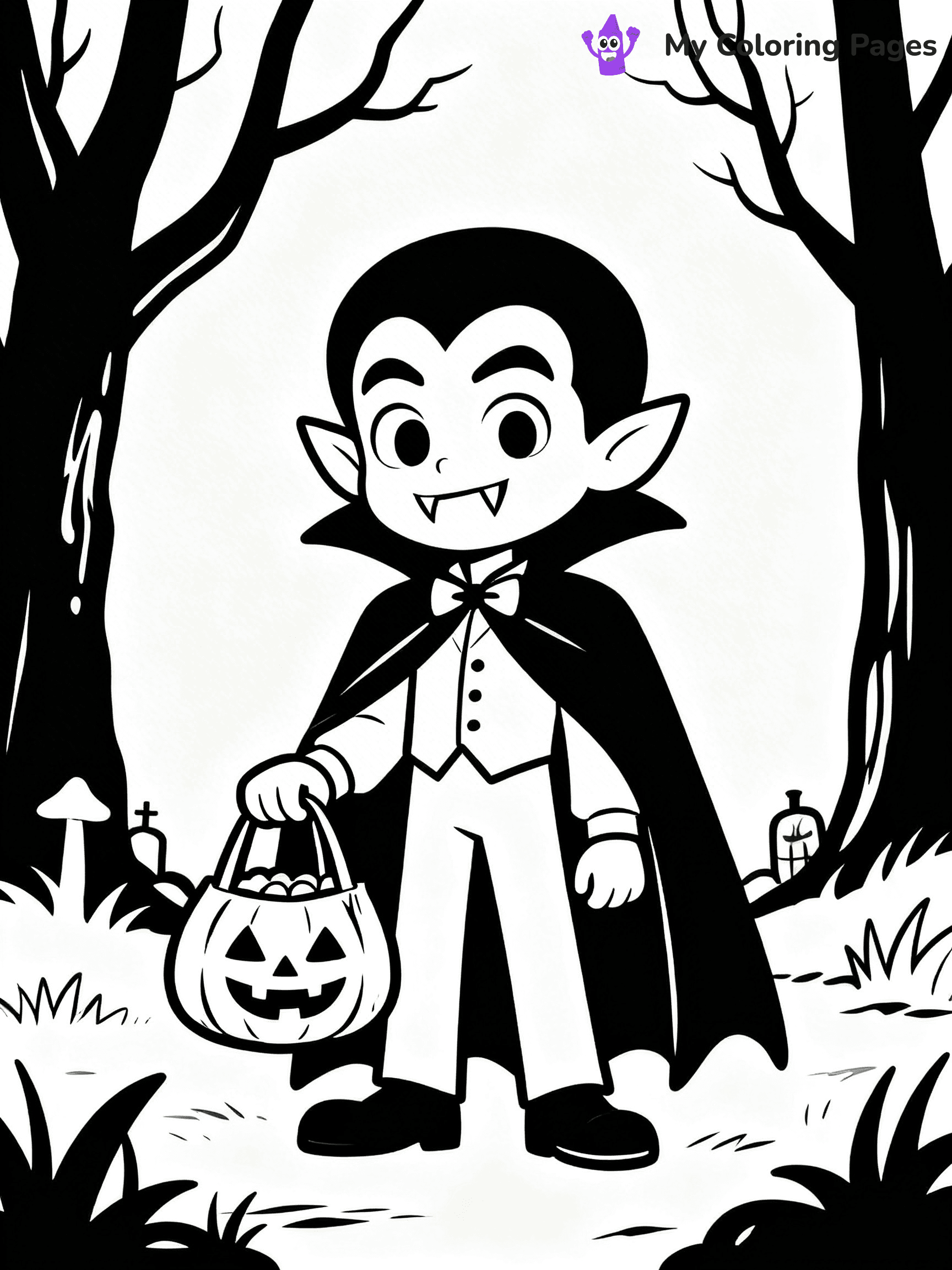 Halloween Kids Coloring Pages - 55