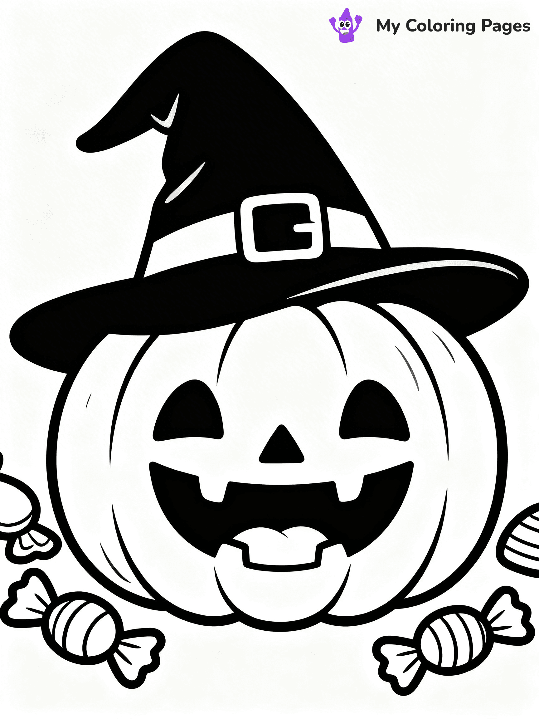 Halloween Kids Coloring Pages - 54