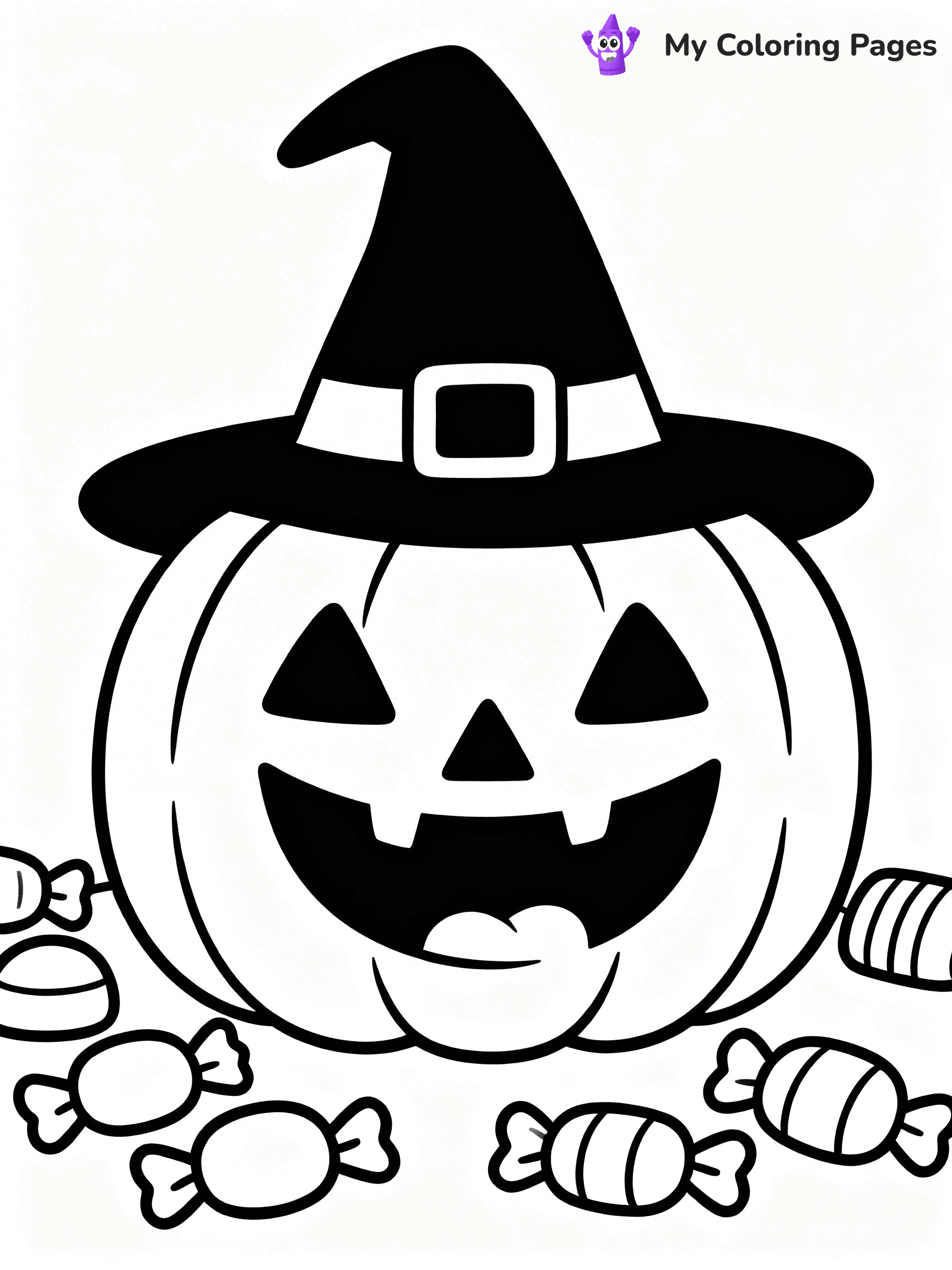 Halloween Kids Coloring Pages - 53