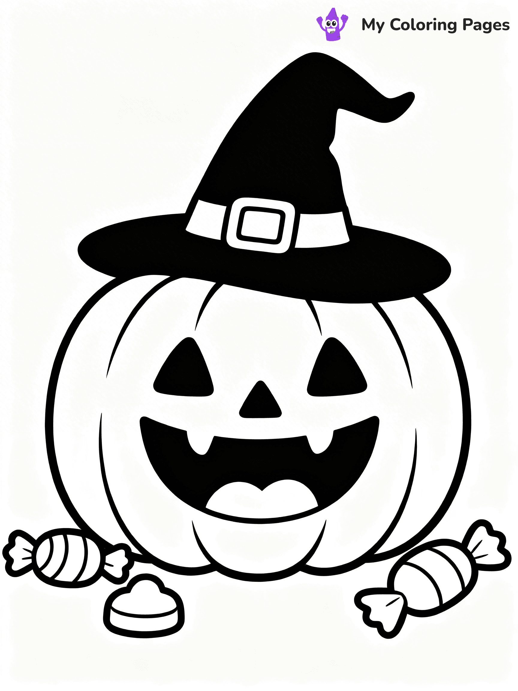 Halloween Kids Coloring Pages - 52