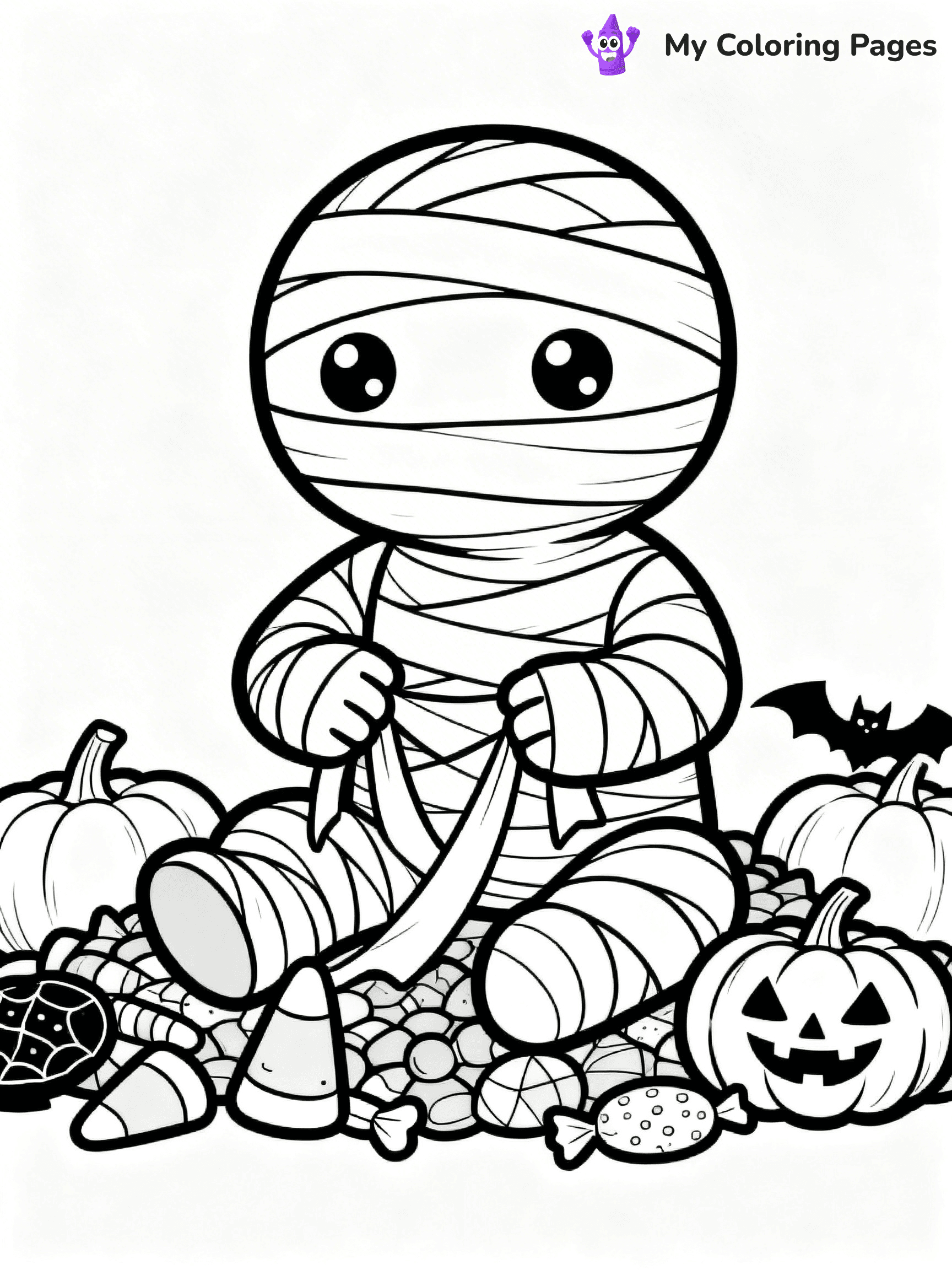 Halloween Kids Coloring Pages - 47
