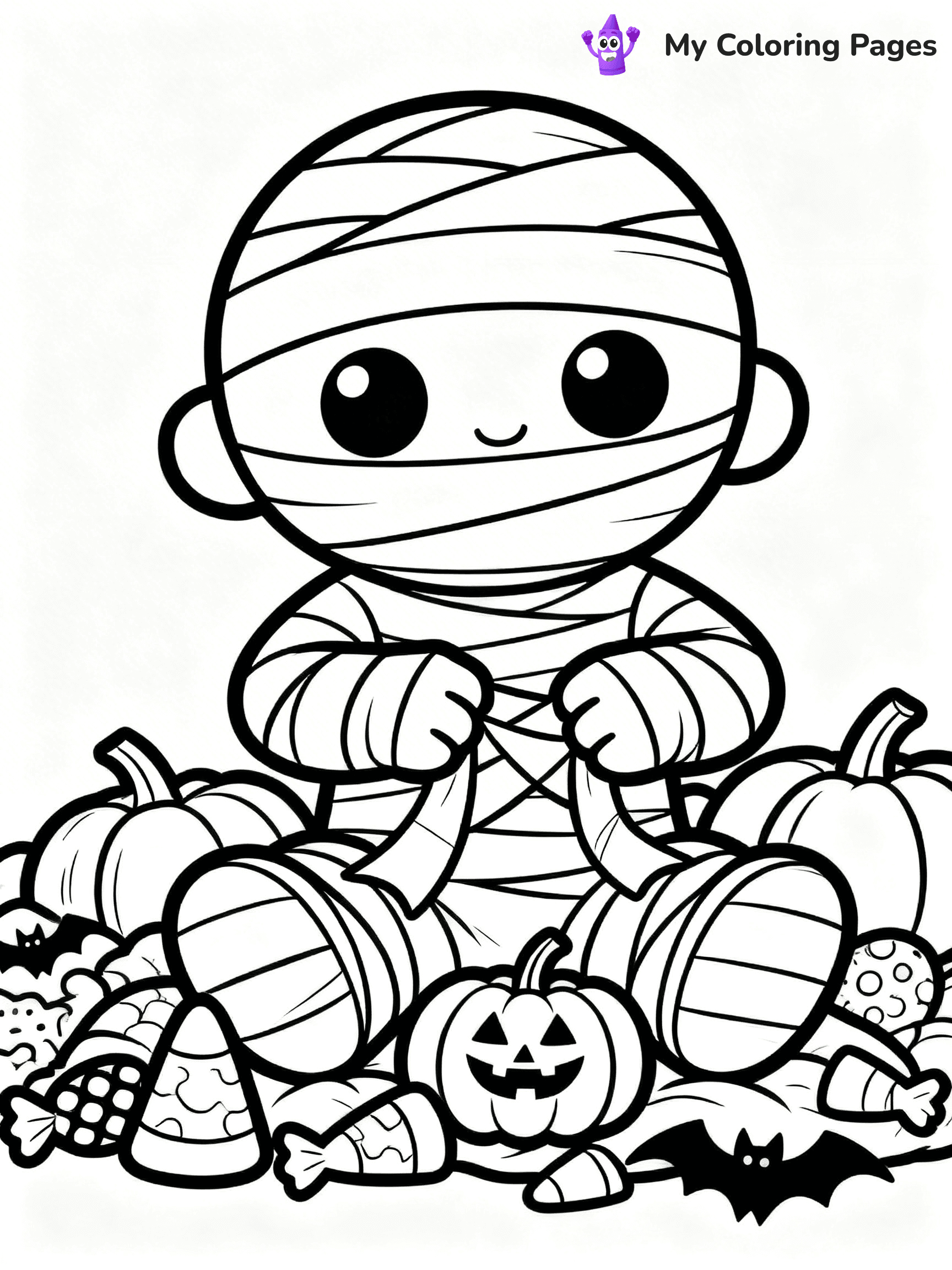 Halloween Kids Coloring Pages - 45