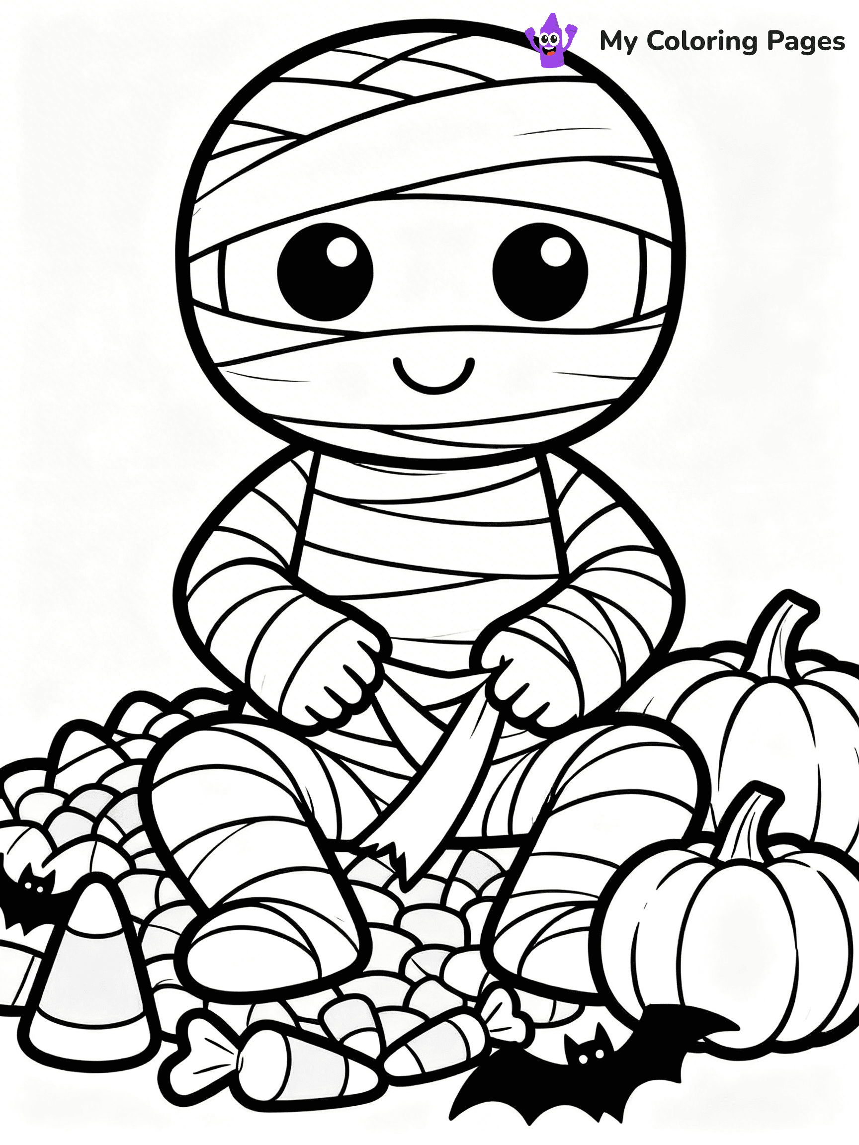Halloween Kids Coloring Pages - 42