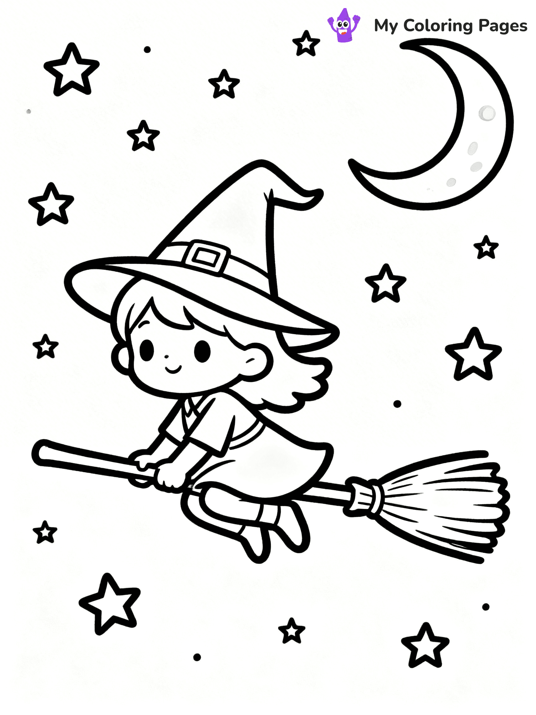 Halloween Kids Coloring Pages - 36