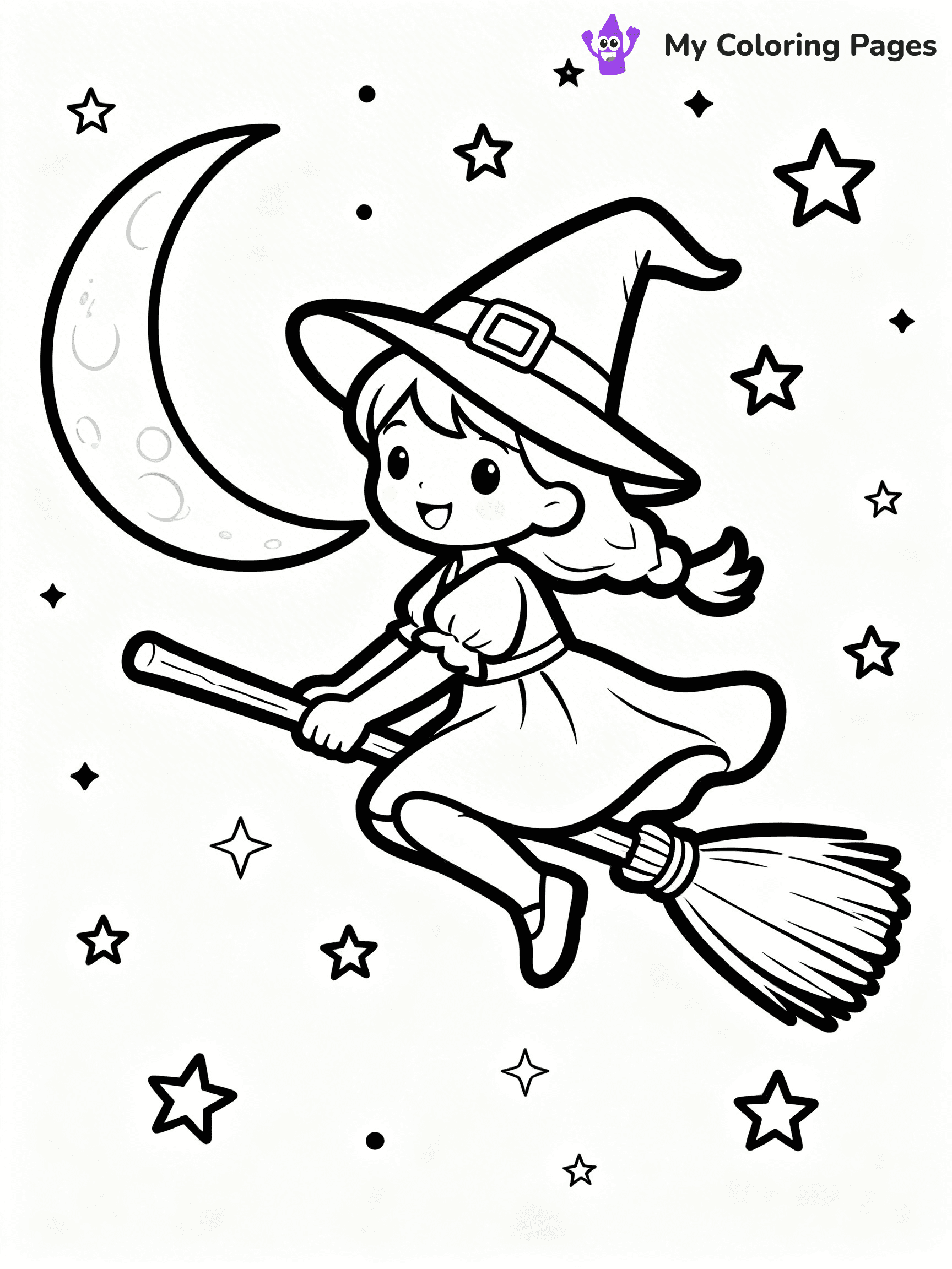 Halloween Kids Coloring Pages - 34