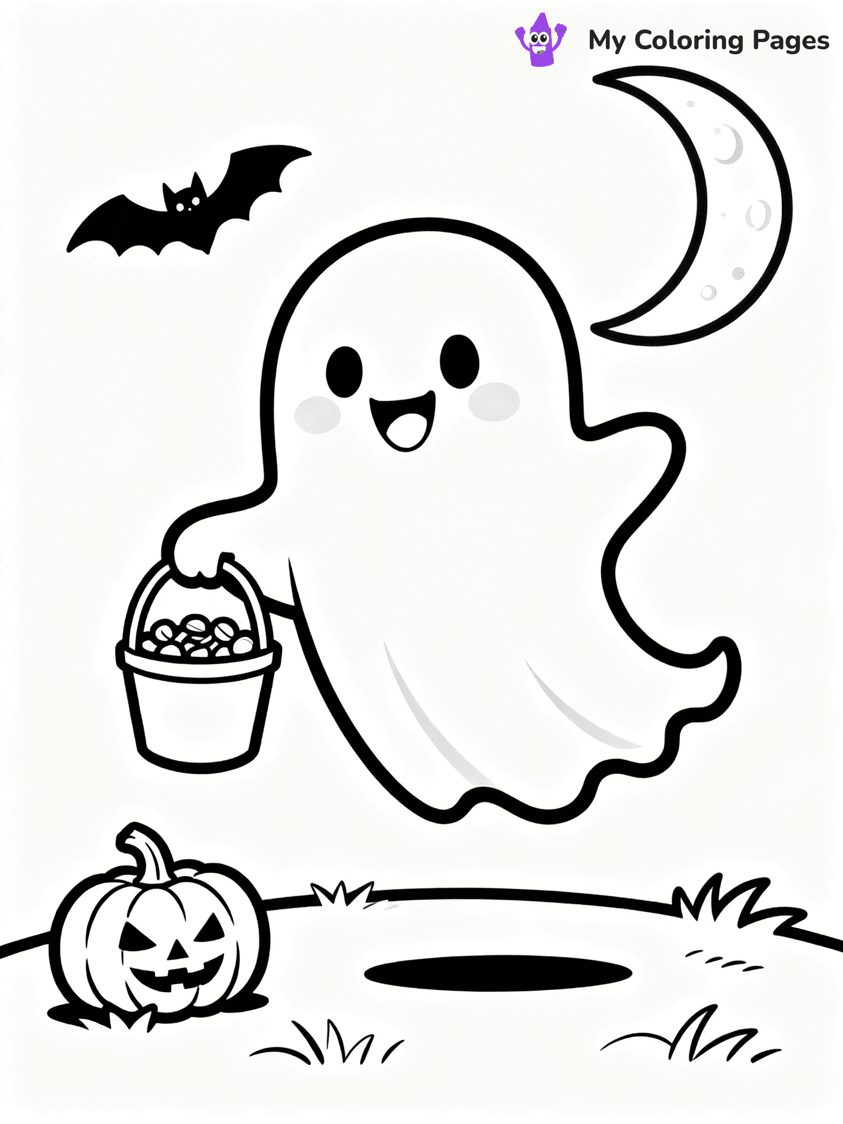 Halloween Kids Coloring Pages - 33