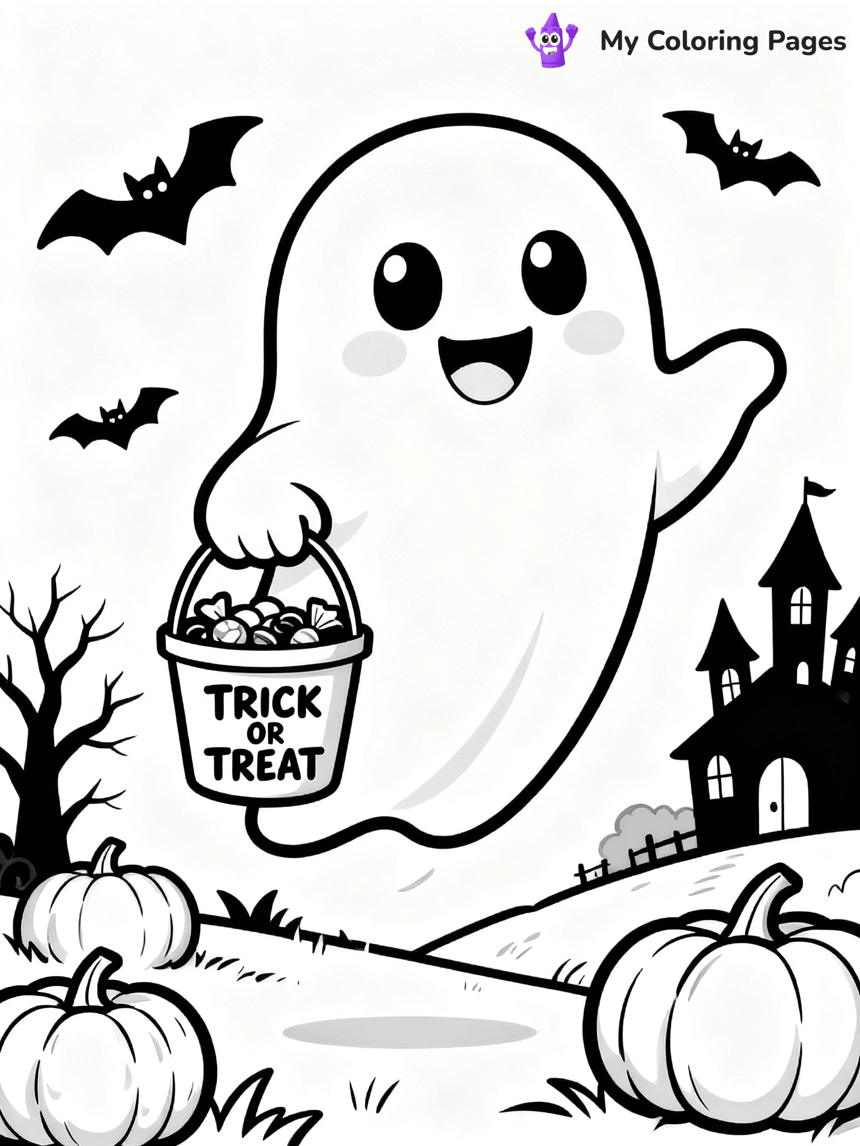 Halloween Kids Coloring Pages - 31