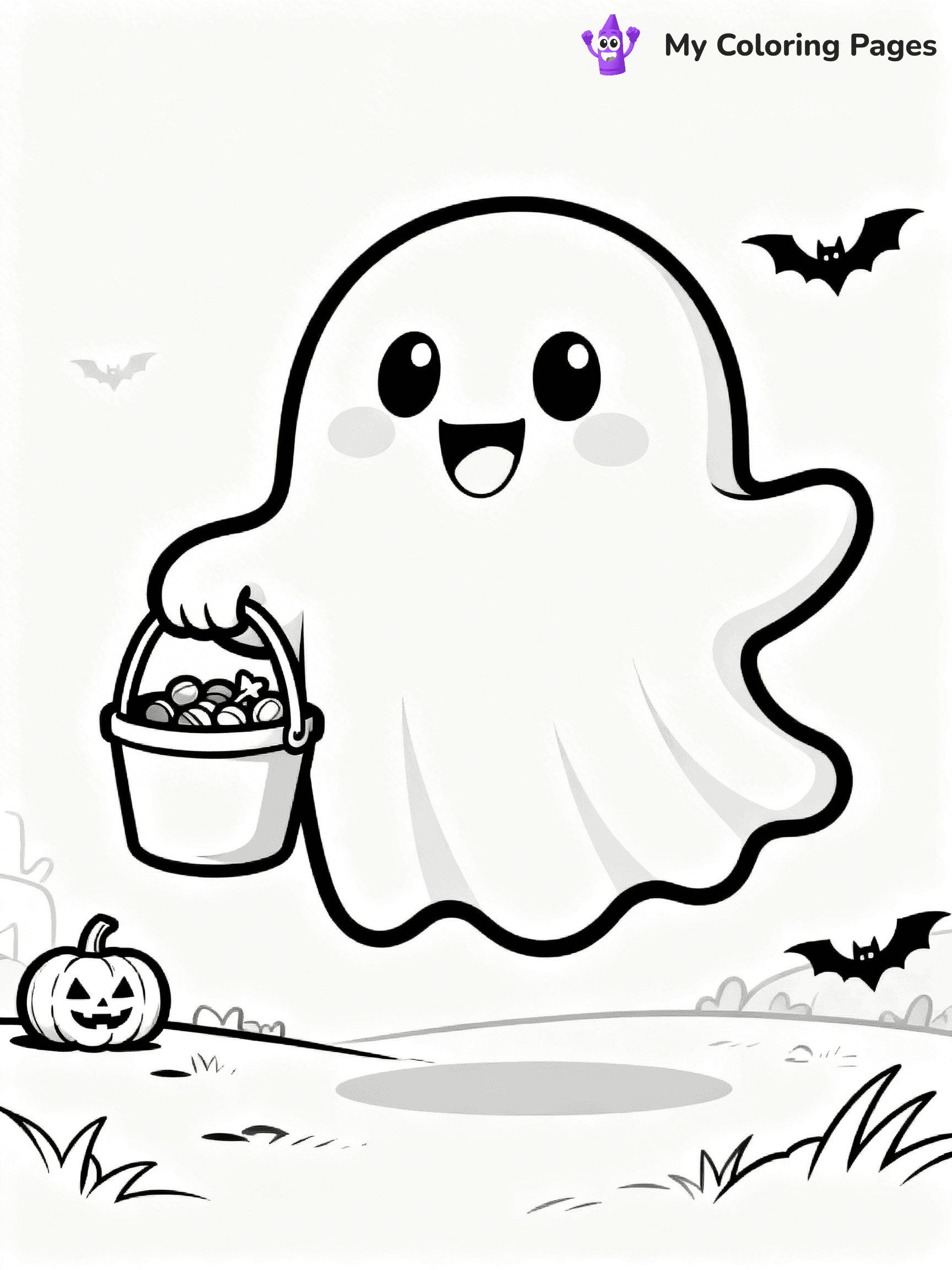 Halloween Kids Coloring Pages - 29