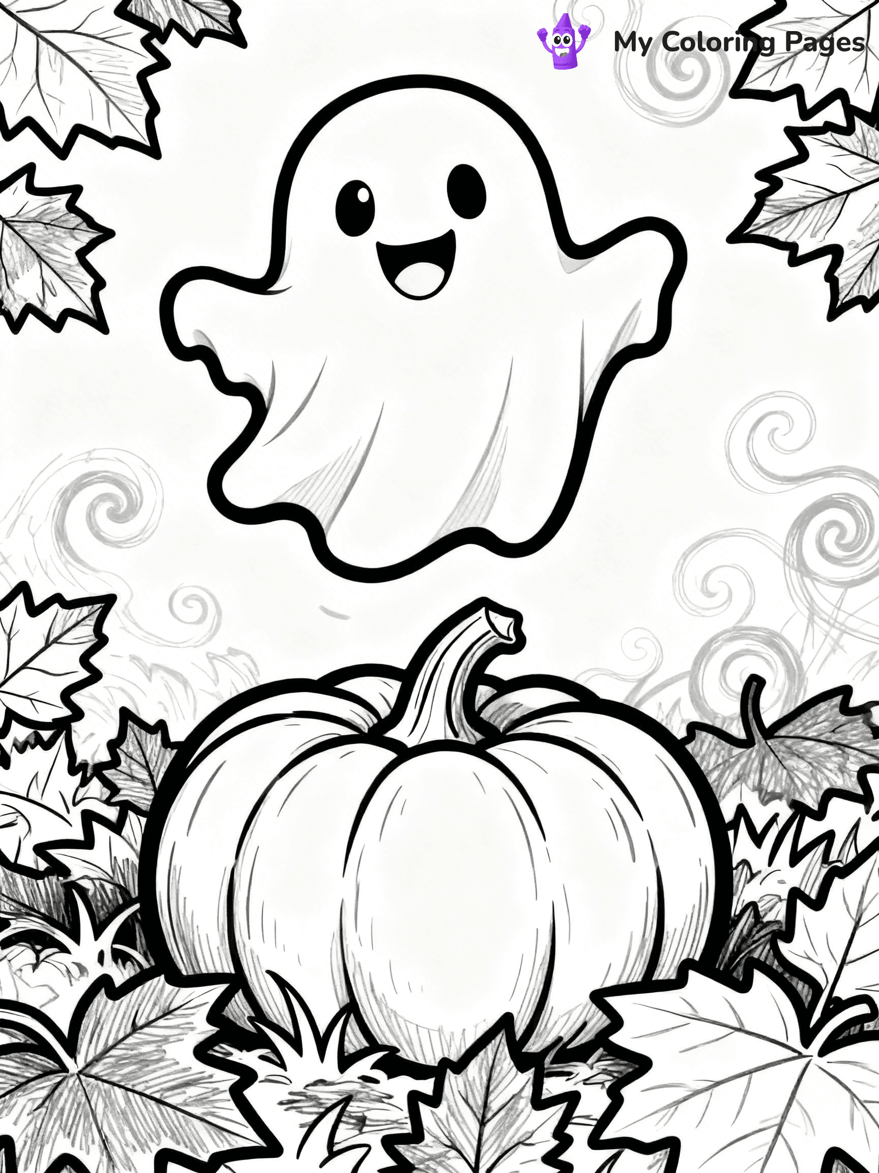 Halloween Kids Coloring Pages - 19