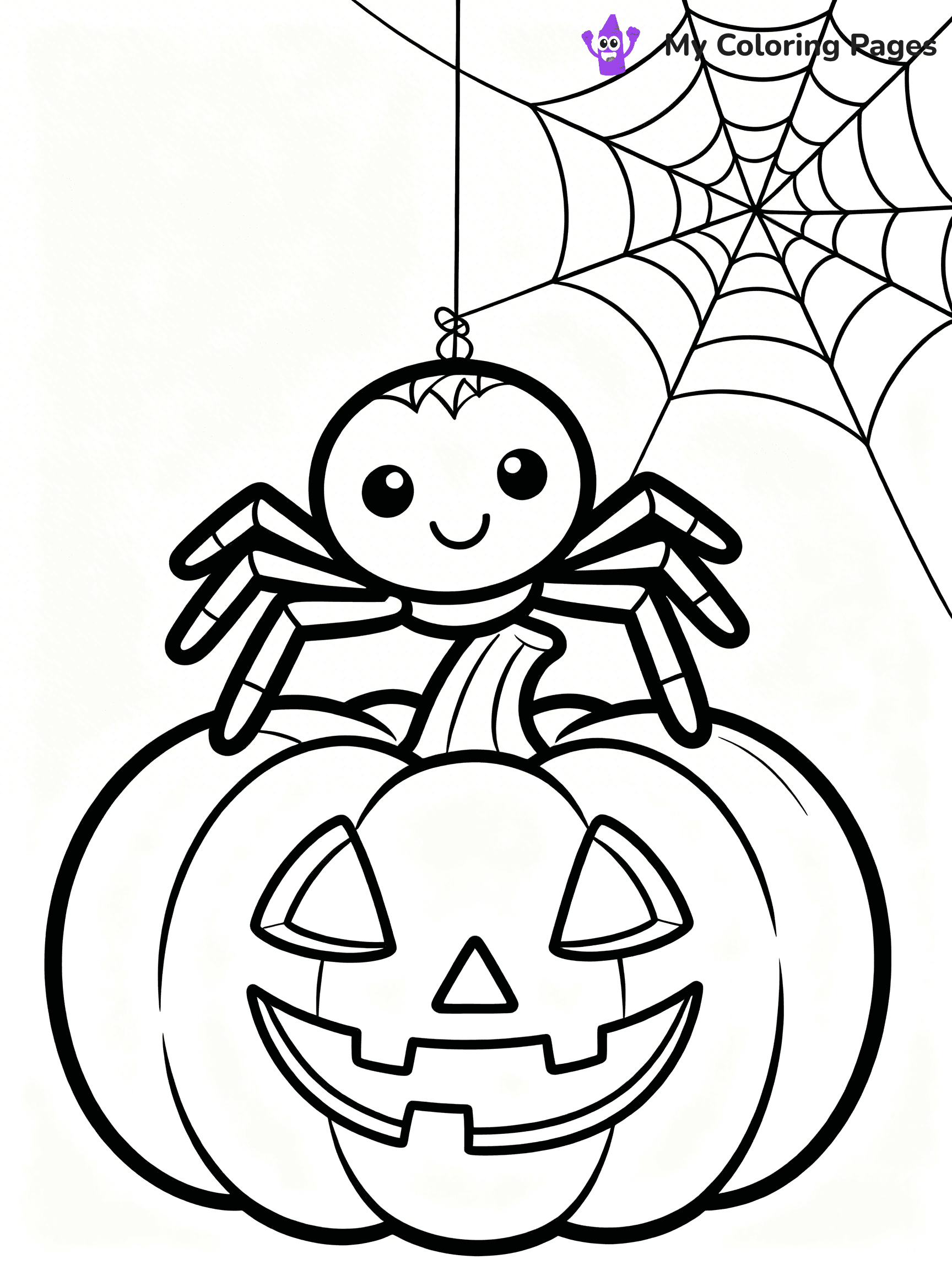 Halloween Kids Coloring Pages - 9