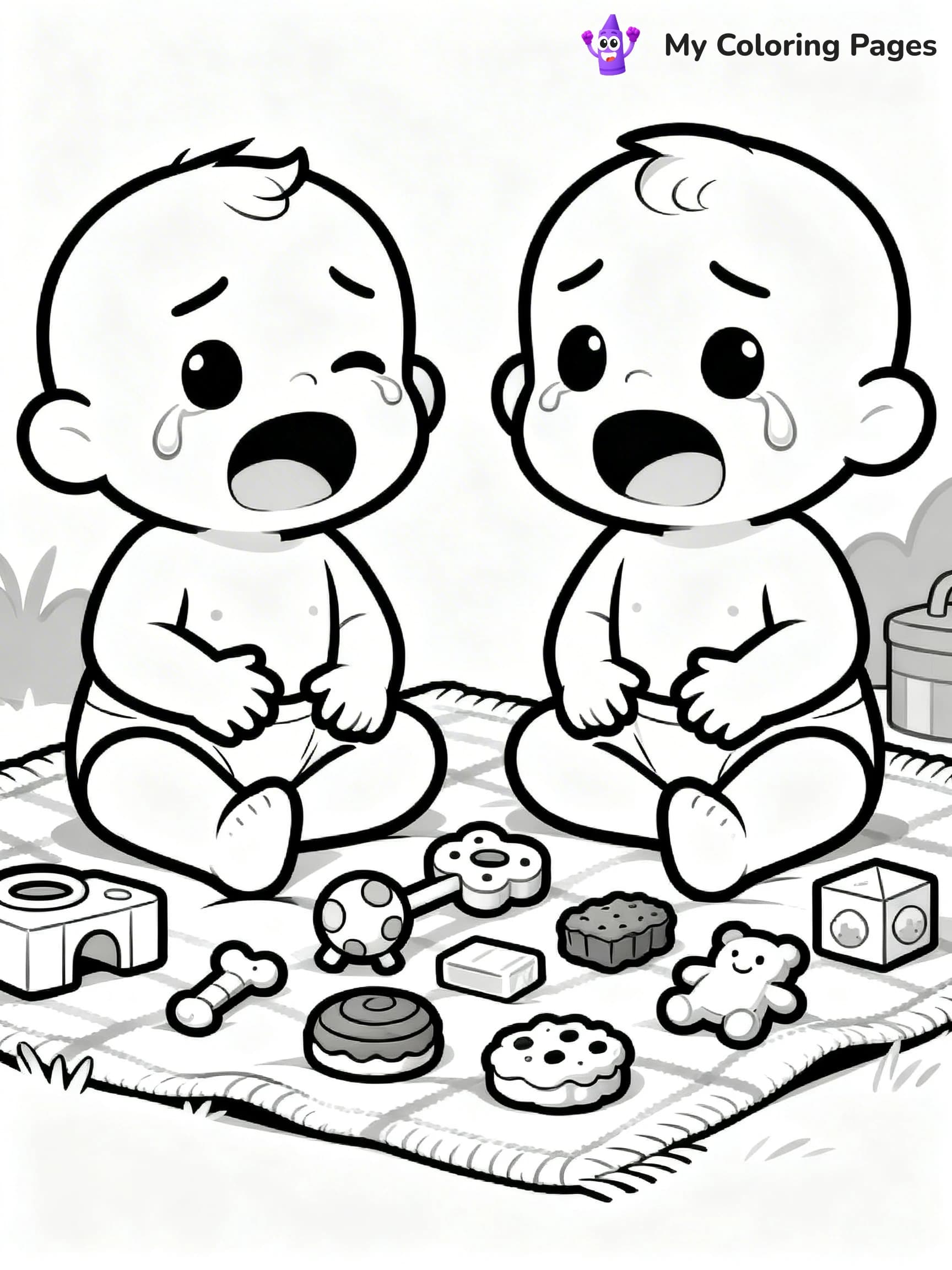 Cry Babies Coloring Pages - 3