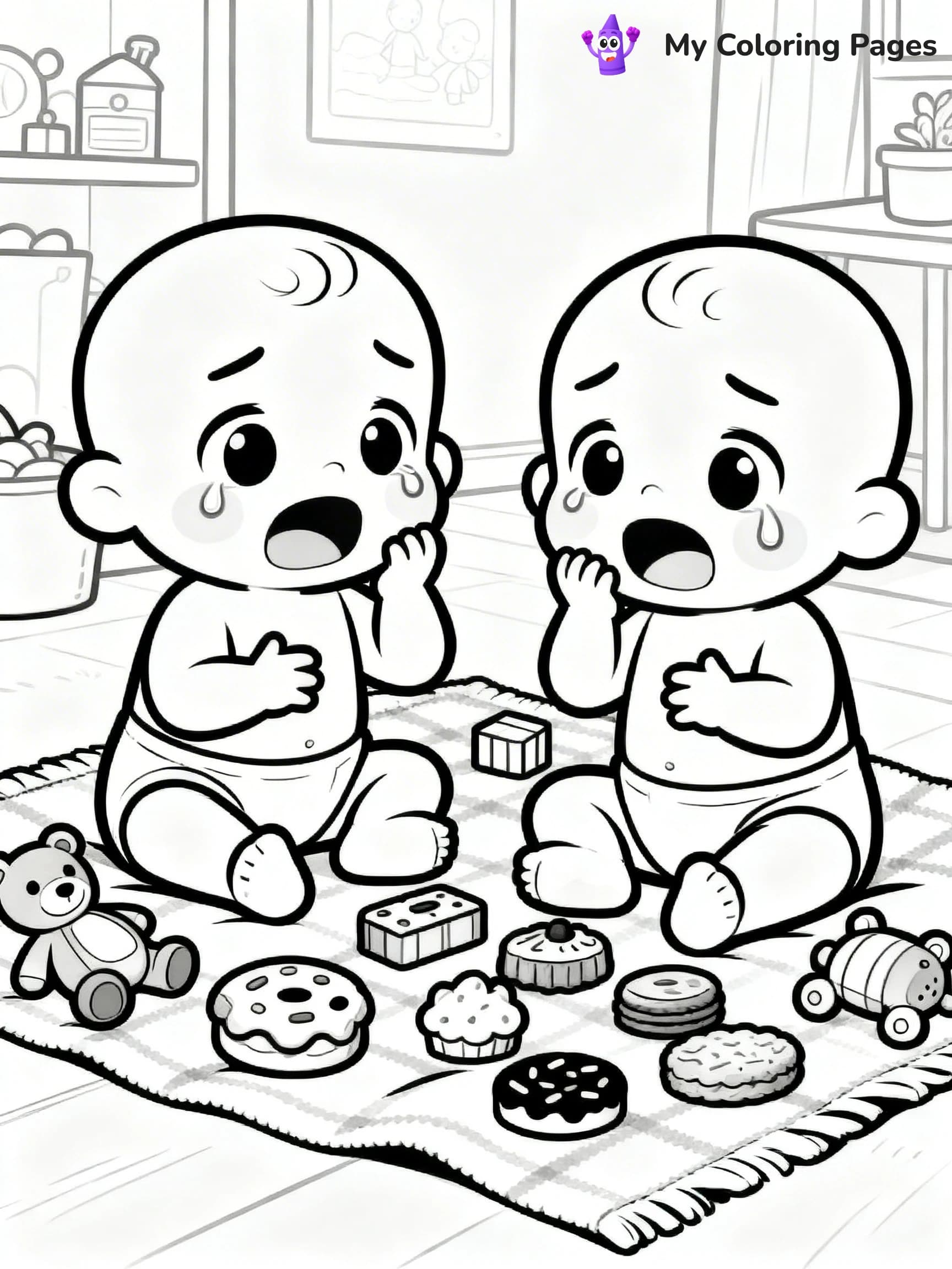 Cry Babies Coloring Pages - 2