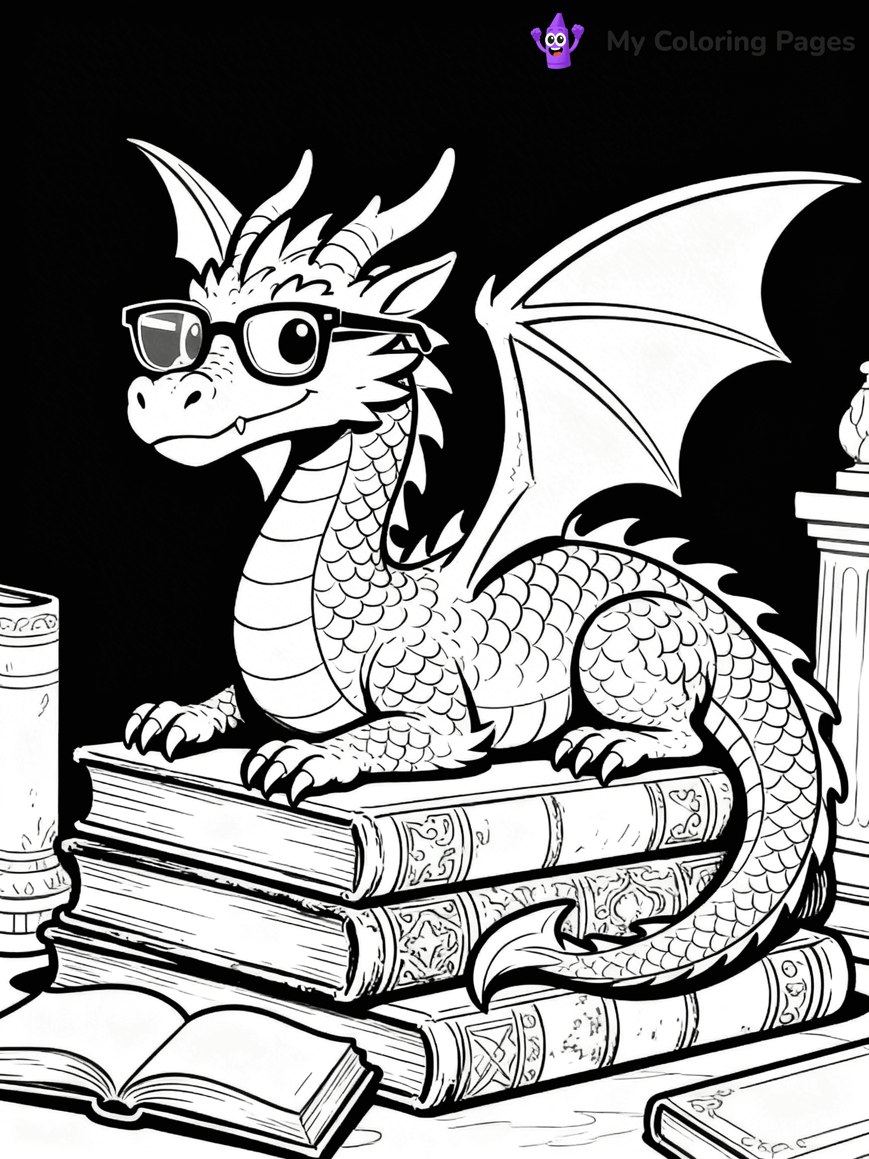 Realistic Dragon Coloring Pages - 91