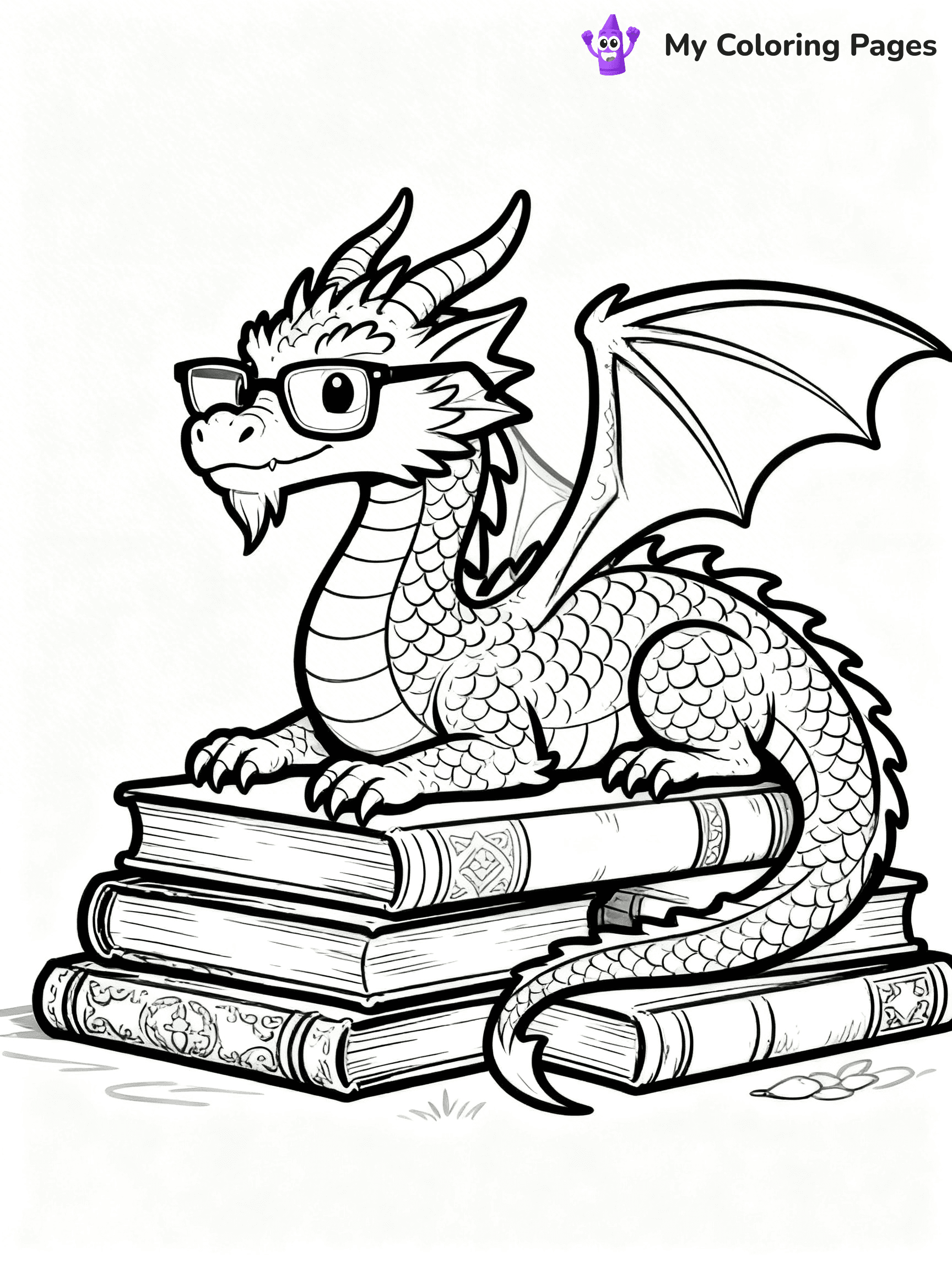 Realistic Dragon Coloring Pages - 88