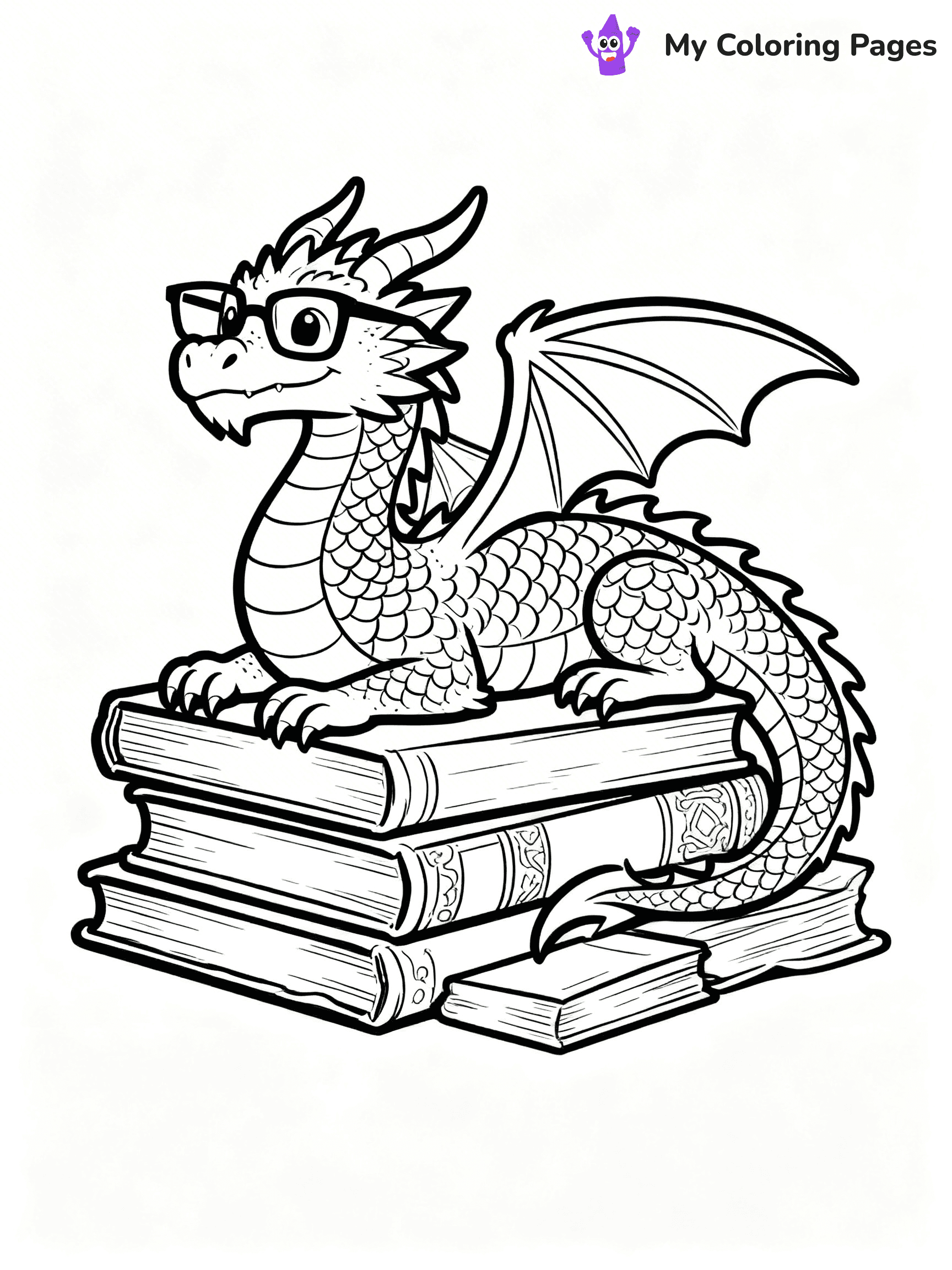 Realistic Dragon Coloring Pages - 85