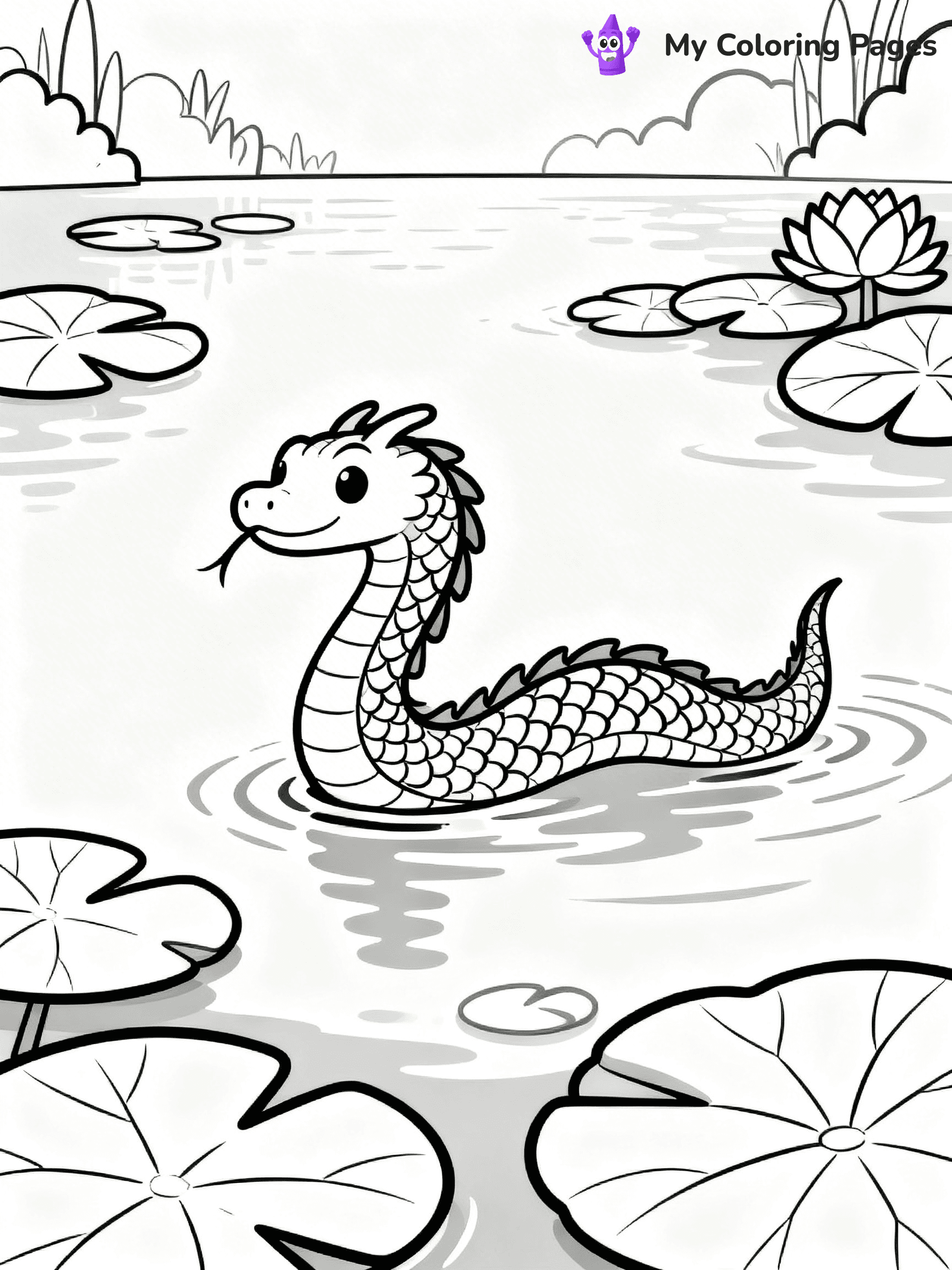Realistic Dragon Coloring Pages - 69