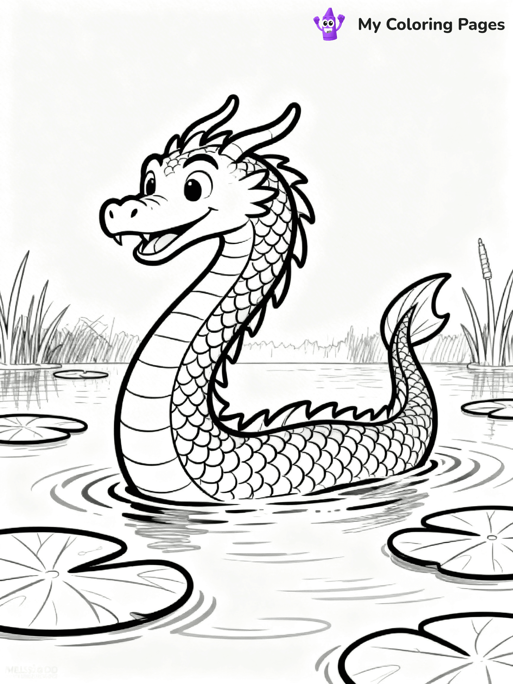 Realistic Dragon Coloring Pages - 65