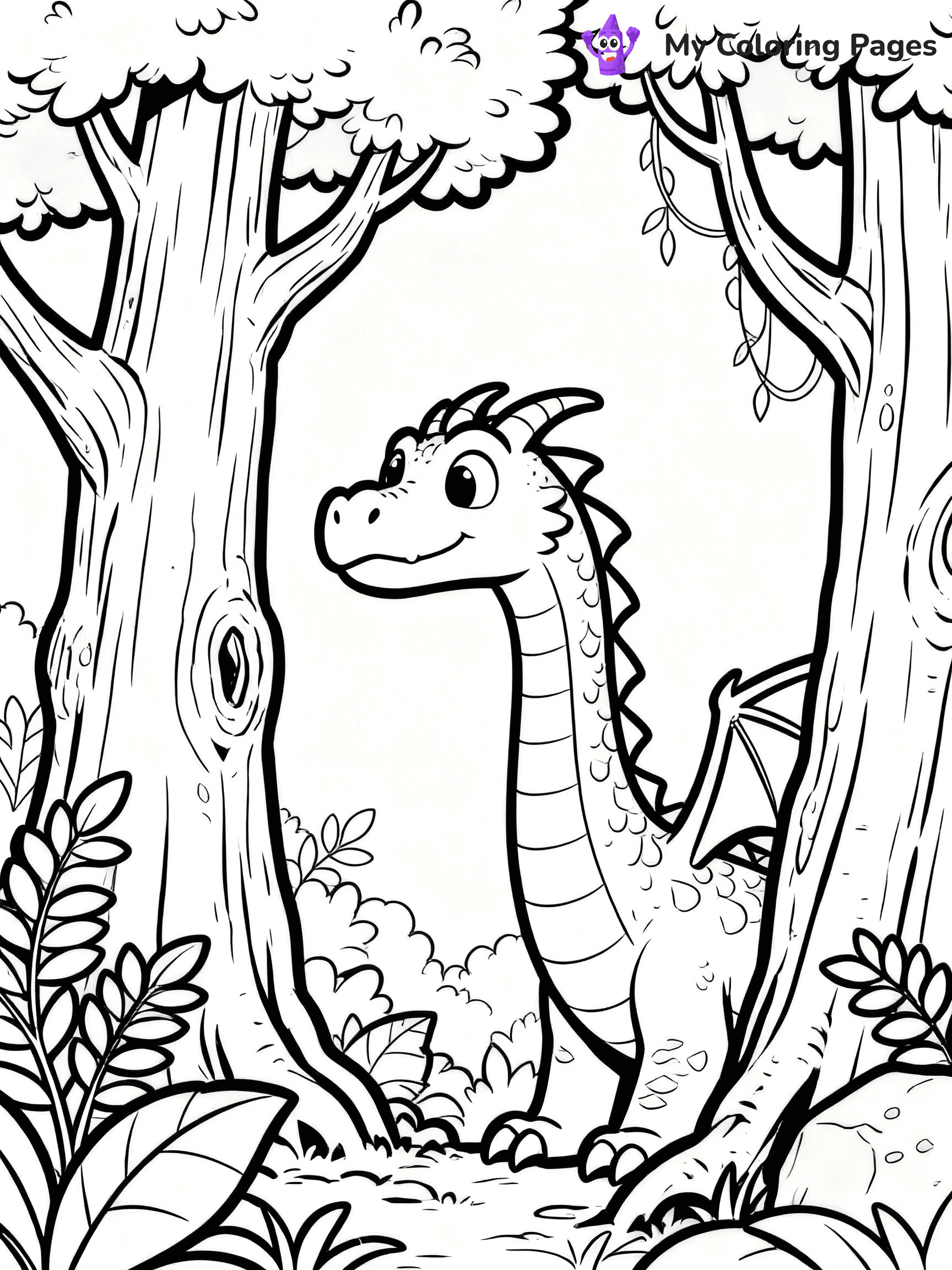 Realistic Dragon Coloring Pages - 26