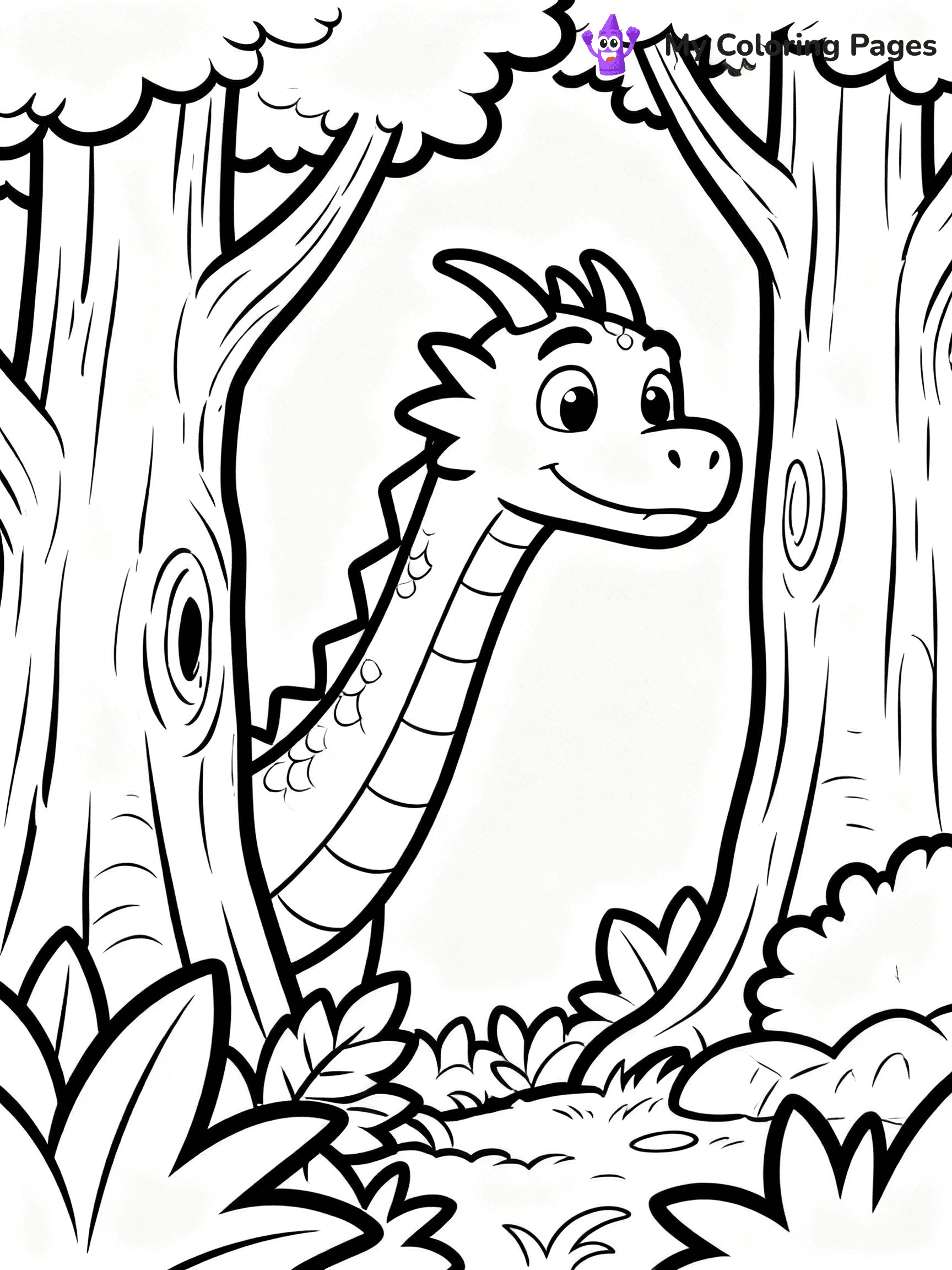 Realistic Dragon Coloring Pages - 24