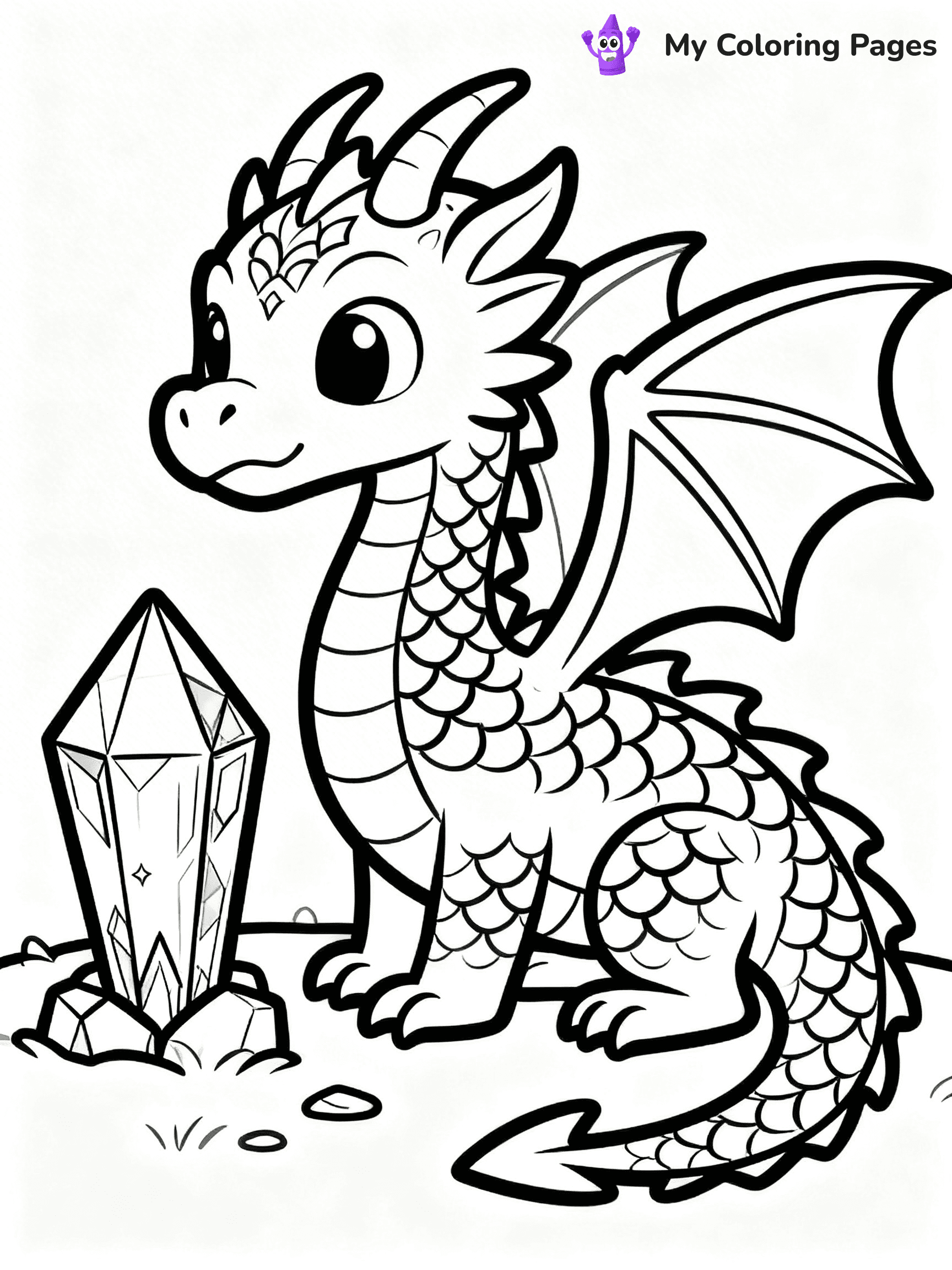 Realistic Dragon Coloring Pages - 21