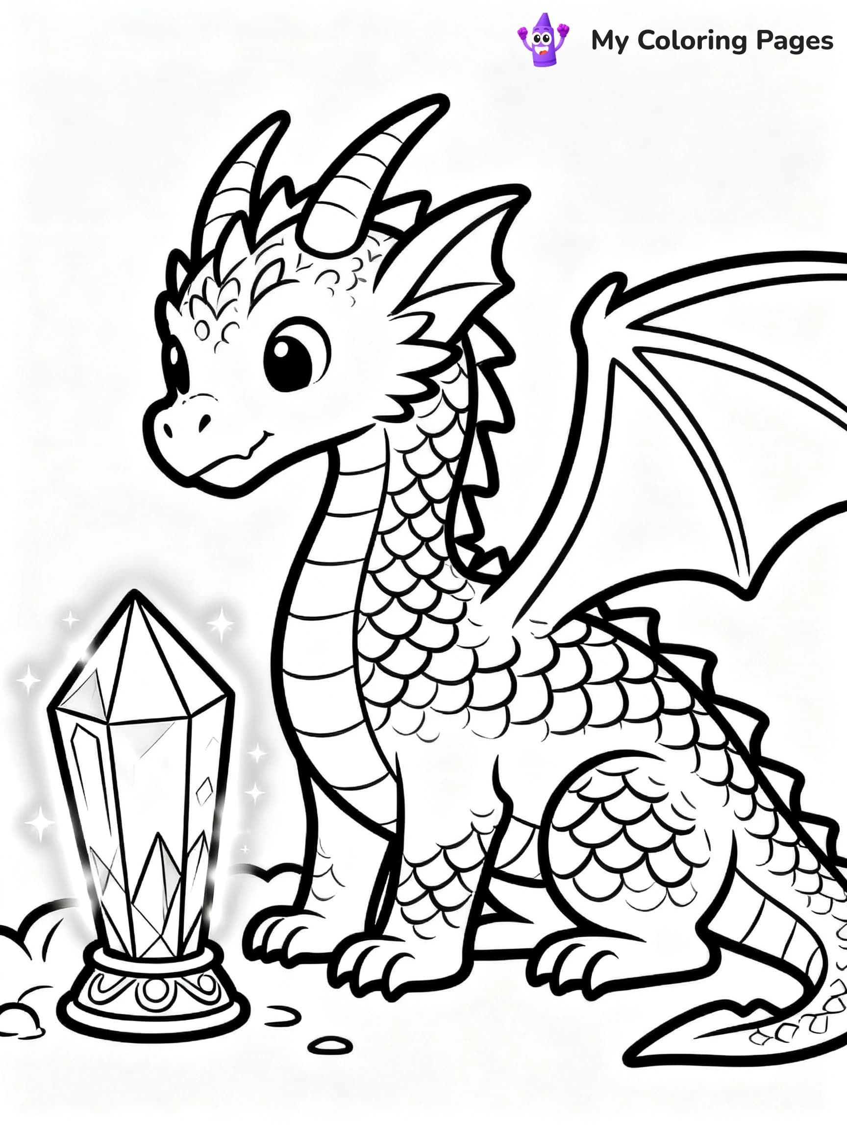 Realistic Dragon Coloring Pages - 21