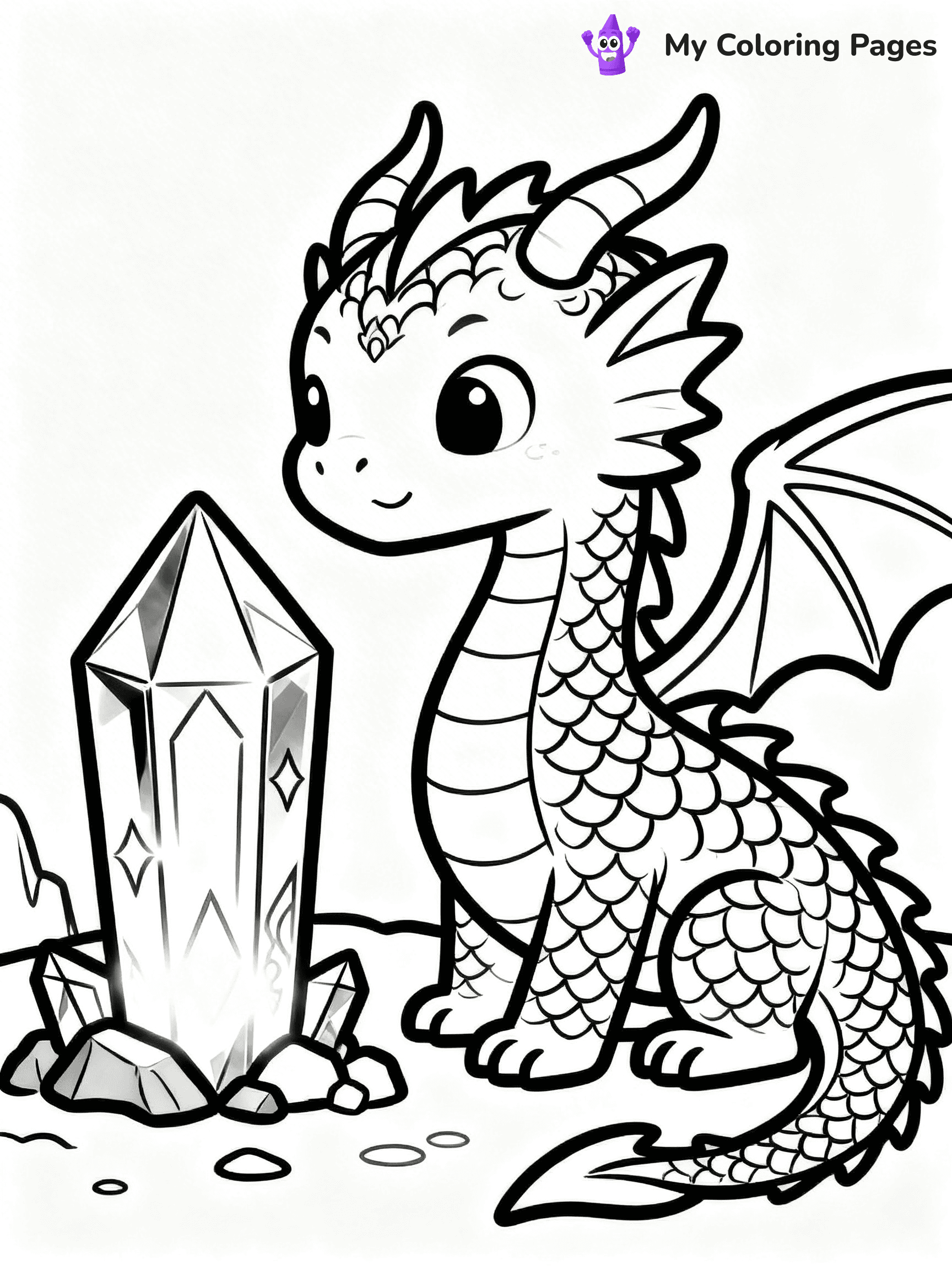 Realistic Dragon Coloring Pages - 19