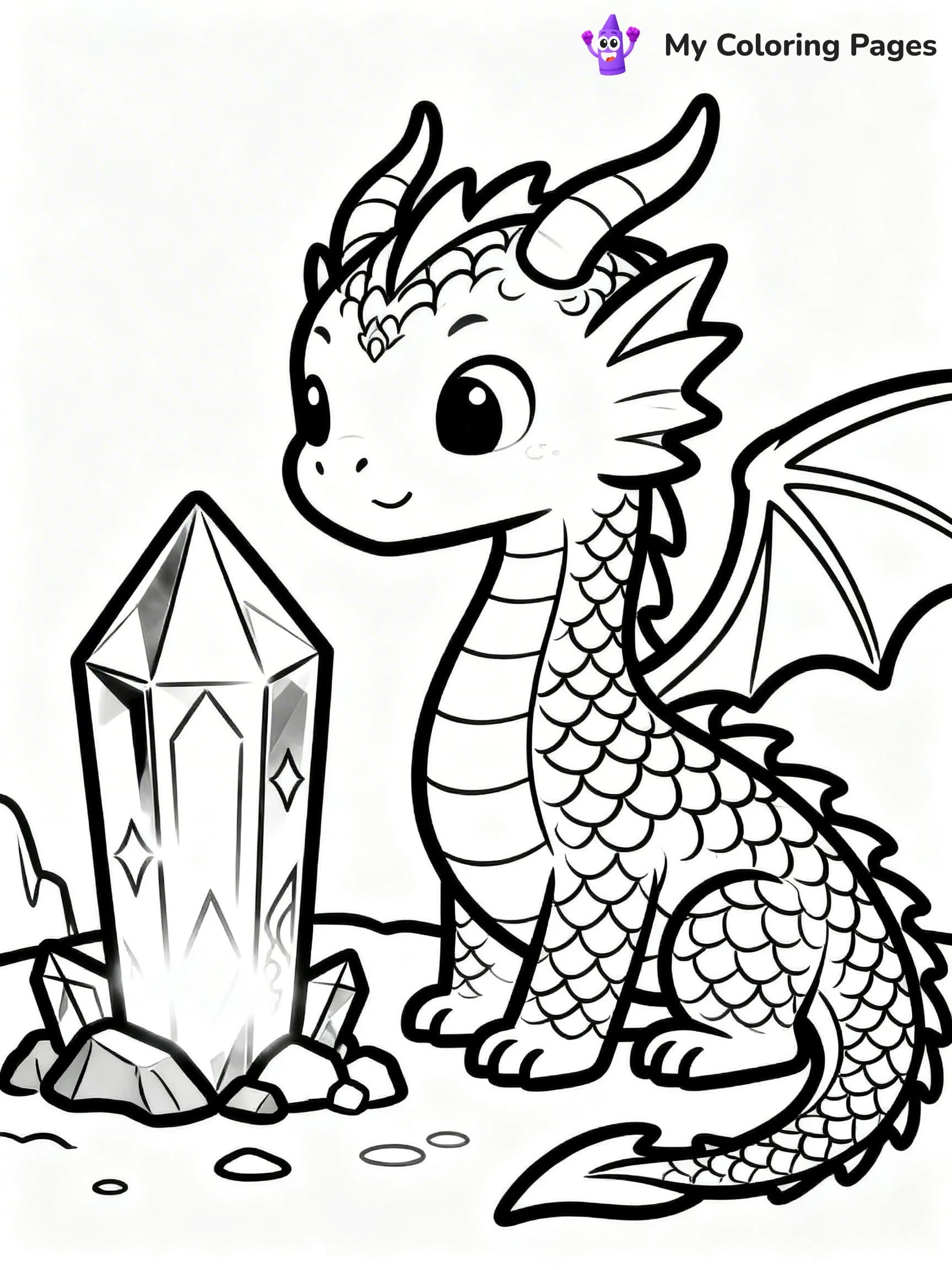 Realistic Dragon Coloring Pages - 20